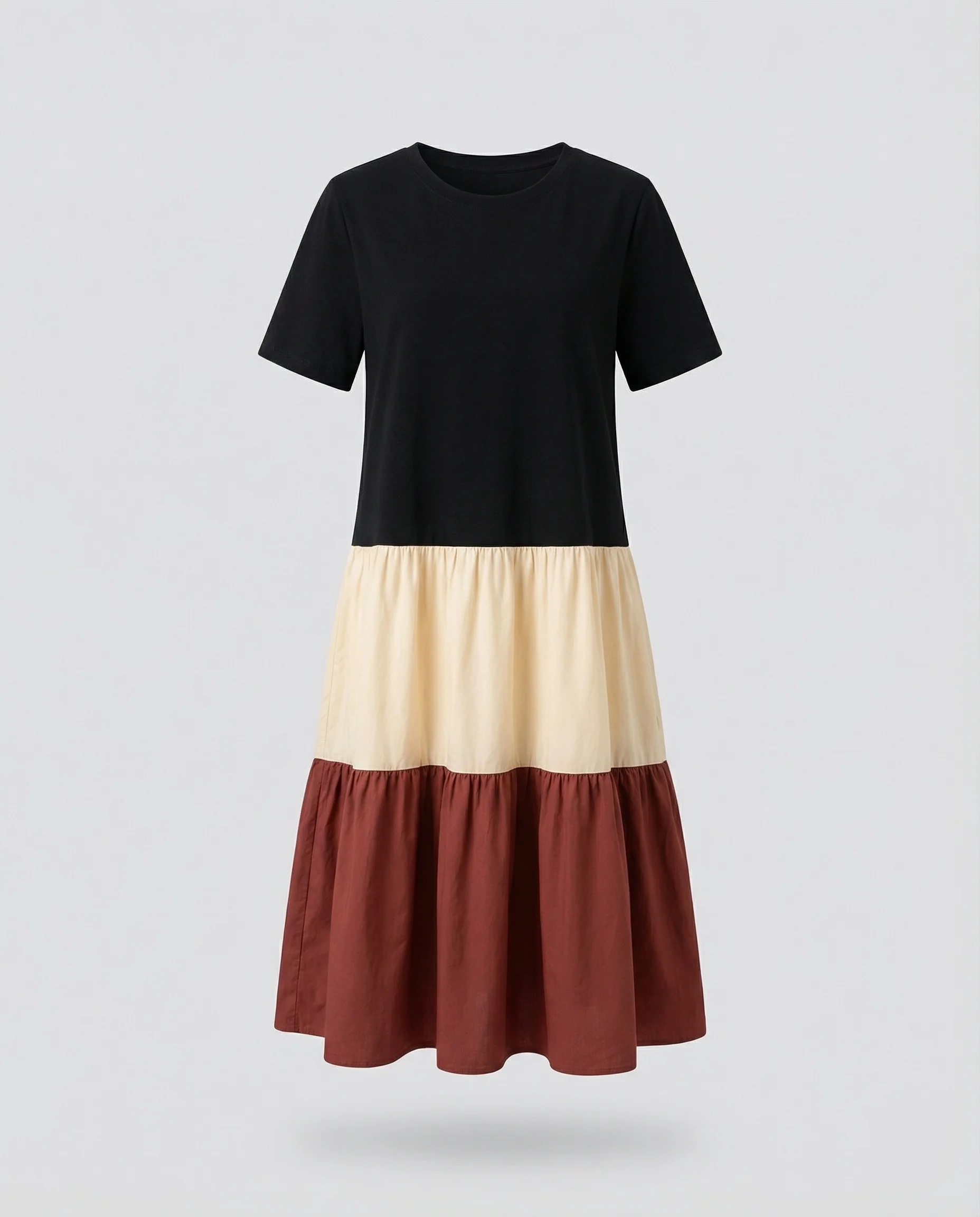 Damen Stufenvolant Kleid aus Baumwollmix - Image 5