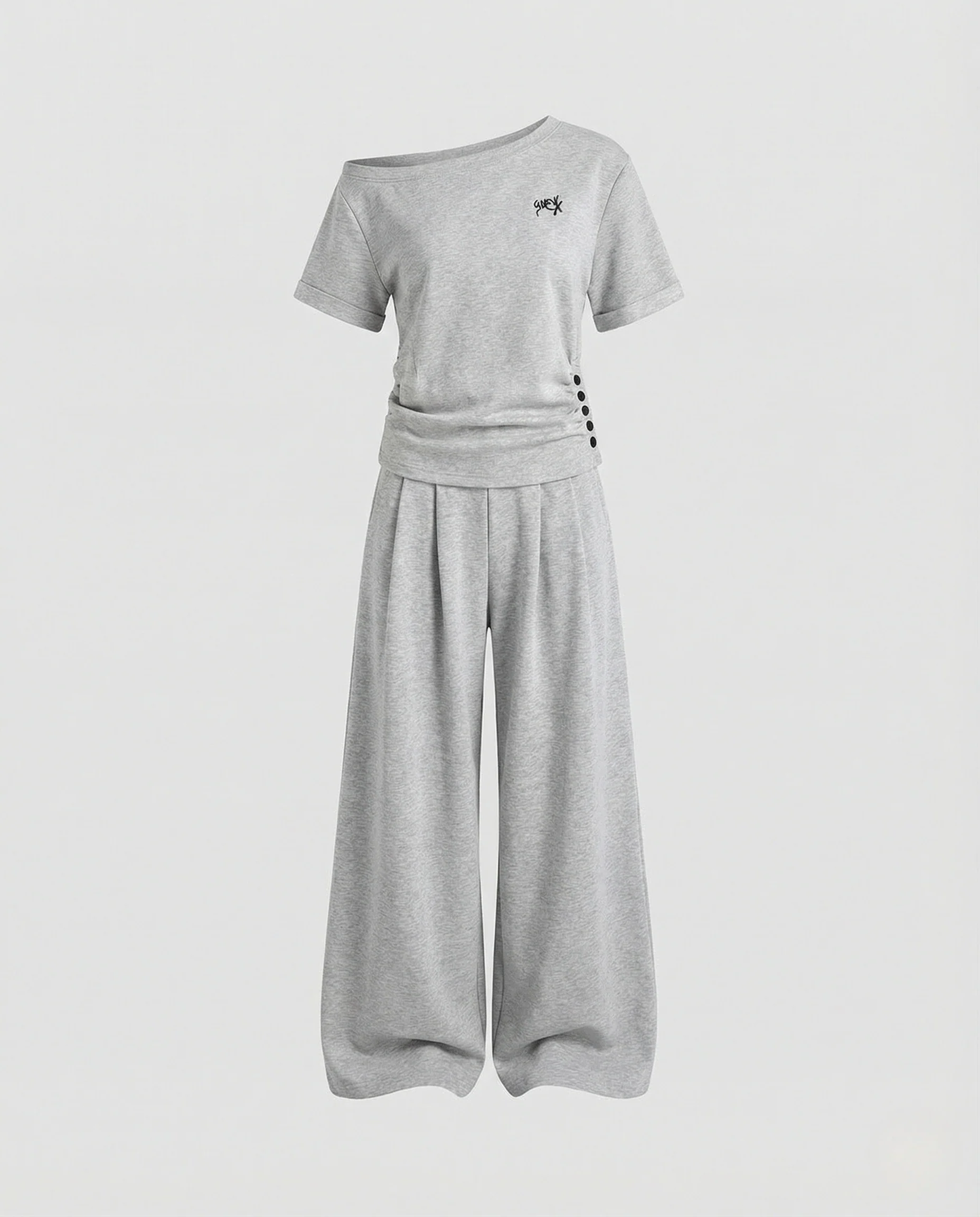 Damen Sweatset mit Palazzo Jogginghose - Image 4