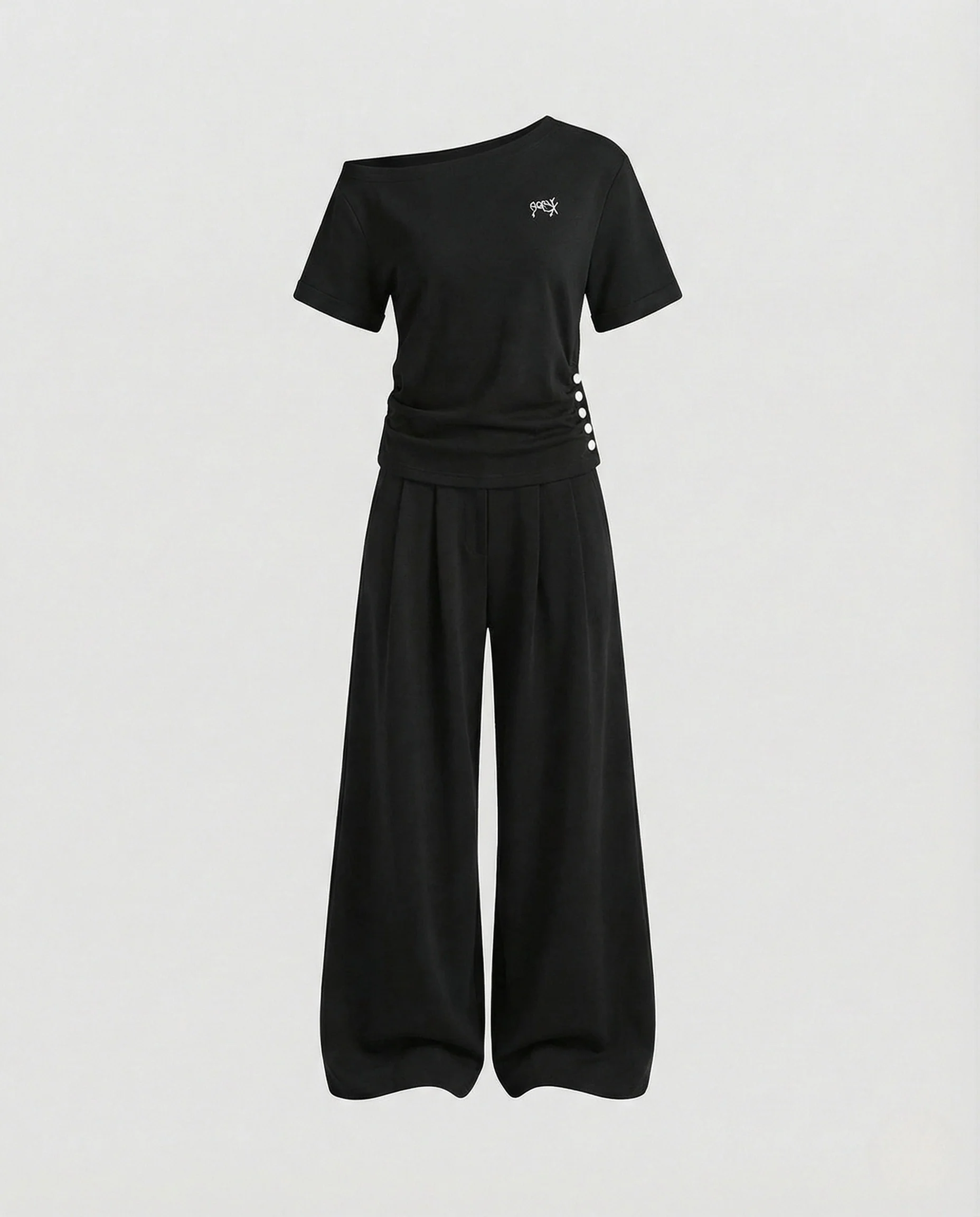 Damen Sweatset mit Palazzo Jogginghose - Image 5
