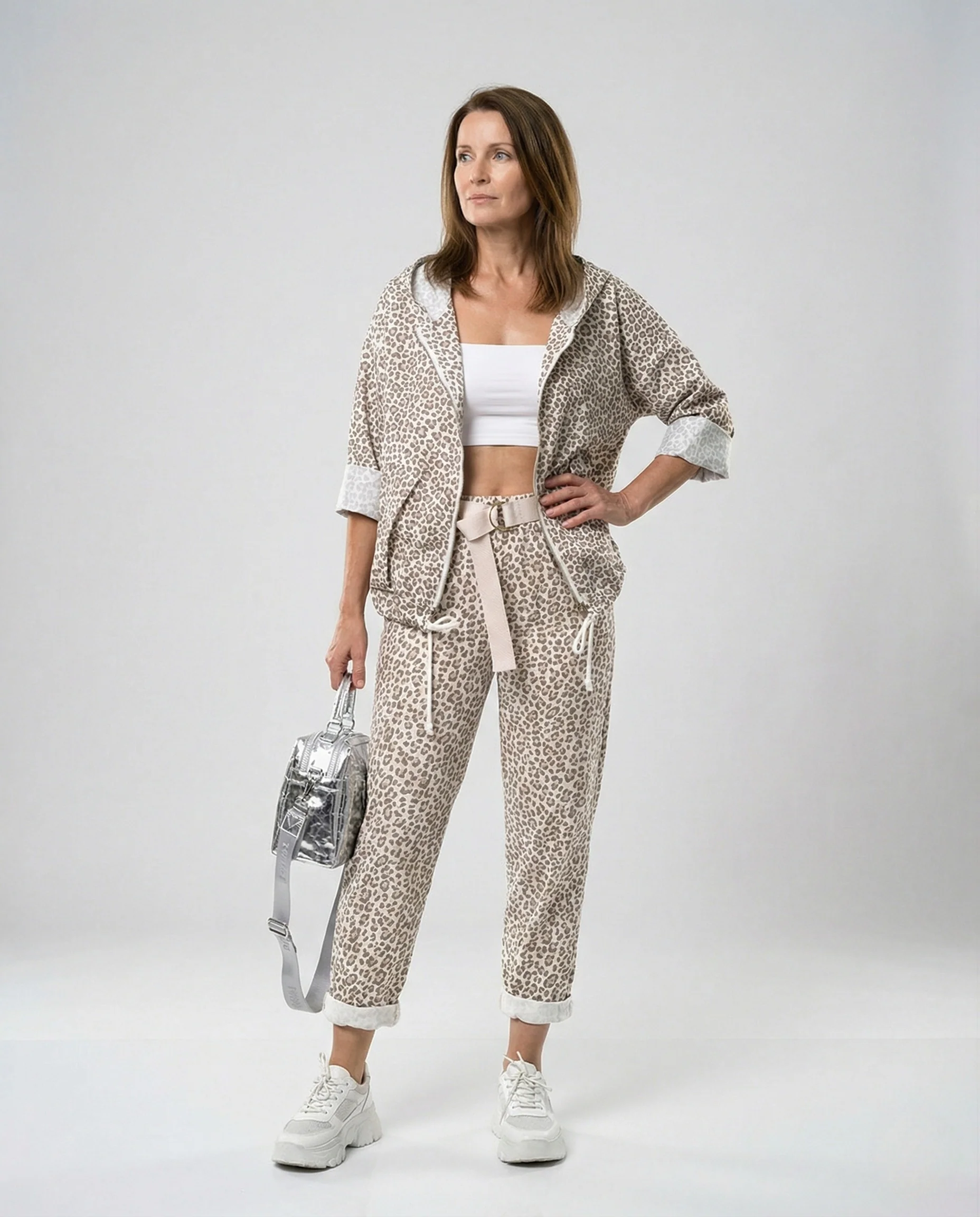 Damen Zweiteiler Set Hoodie Jogginghose - Image 2