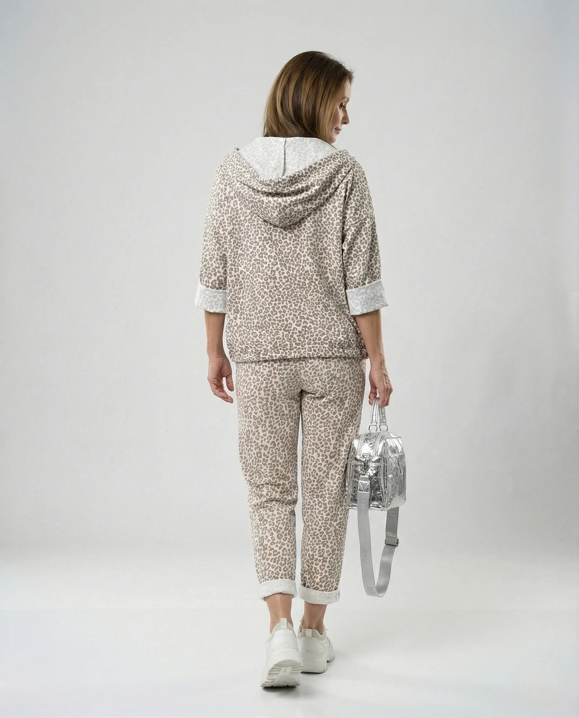 Damen Zweiteiler Set Hoodie Jogginghose - Image 3