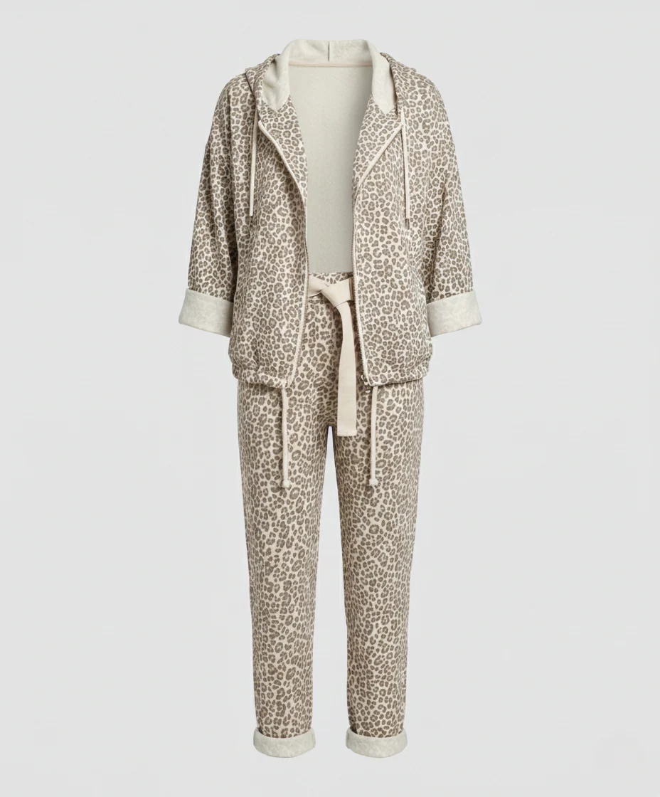 Damen Zweiteiler Set Hoodie Jogginghose - Image 5