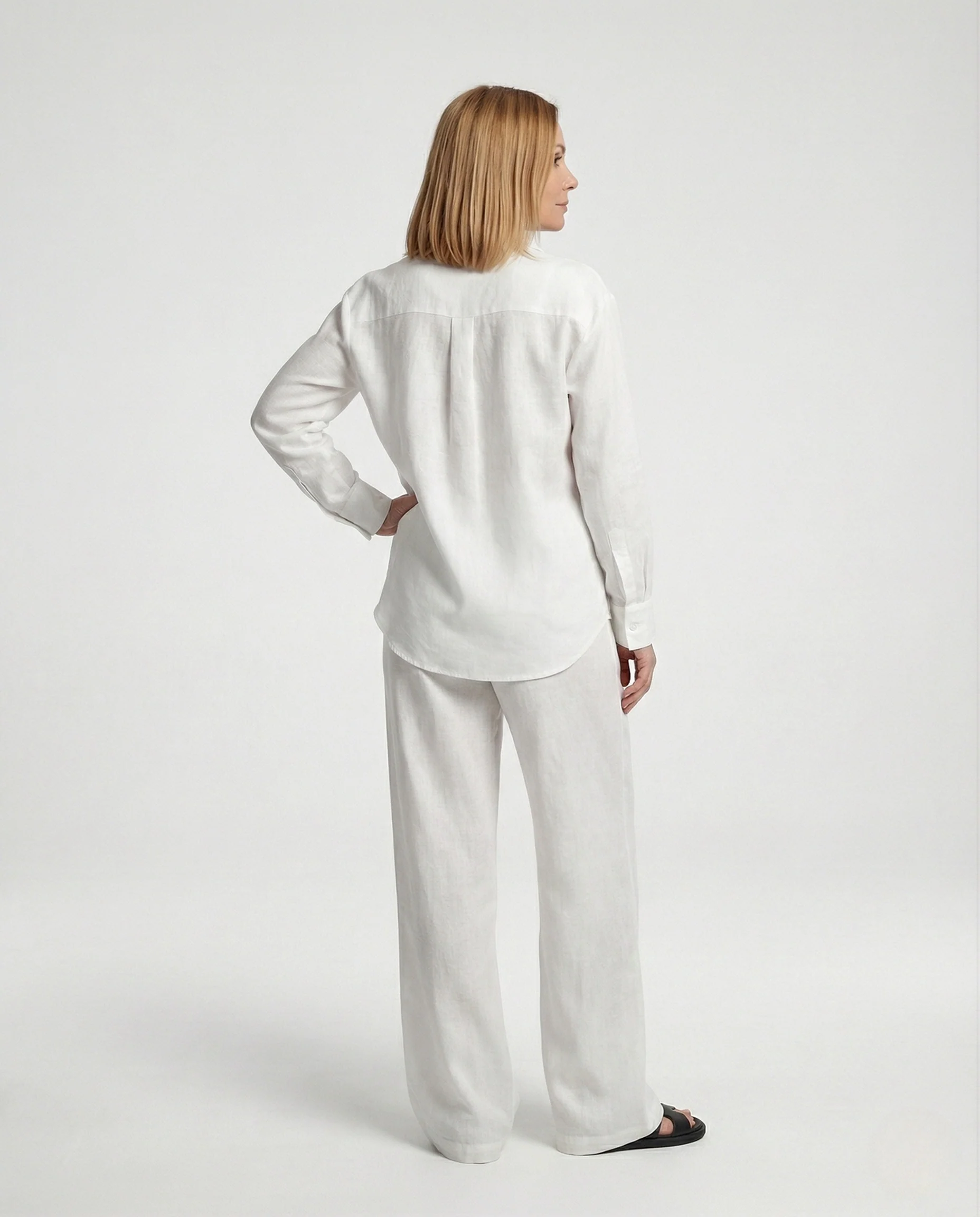Damen Zweiteiler Set Damen Hemdbluse - Image 3