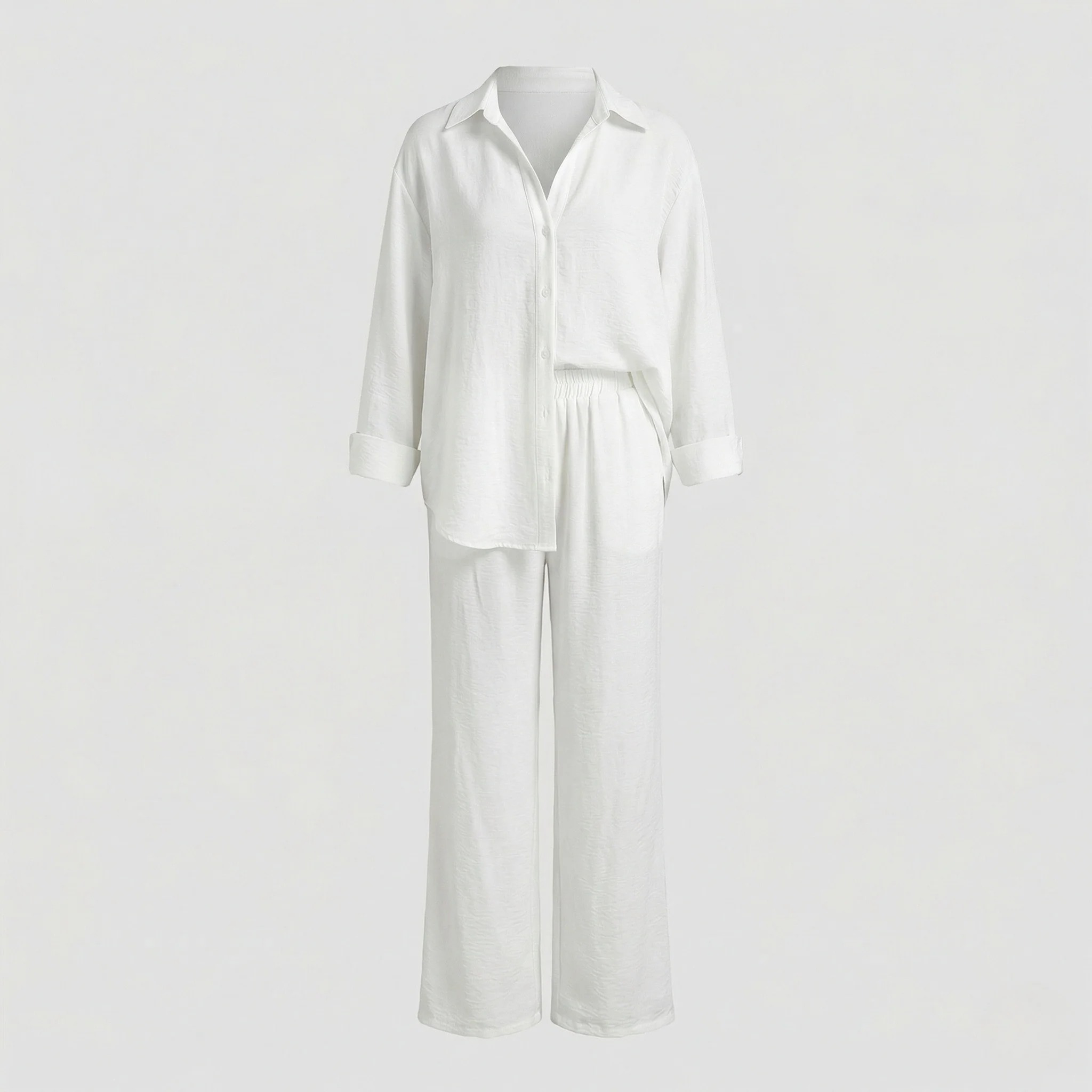 Damen Zweiteiler Set Damen Hemdbluse - Image 4
