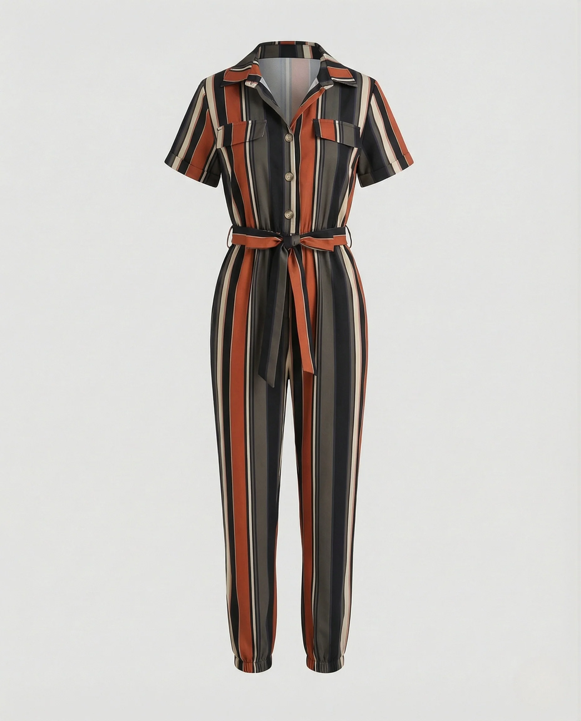 Freizeit Jumpsuit Damen kurzarm - Image 10