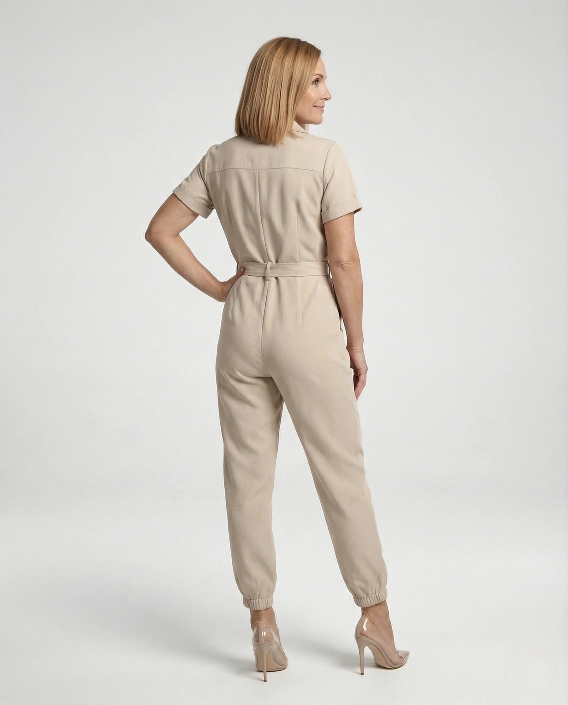 Freizeit Jumpsuit Damen kurzarm - Image 3