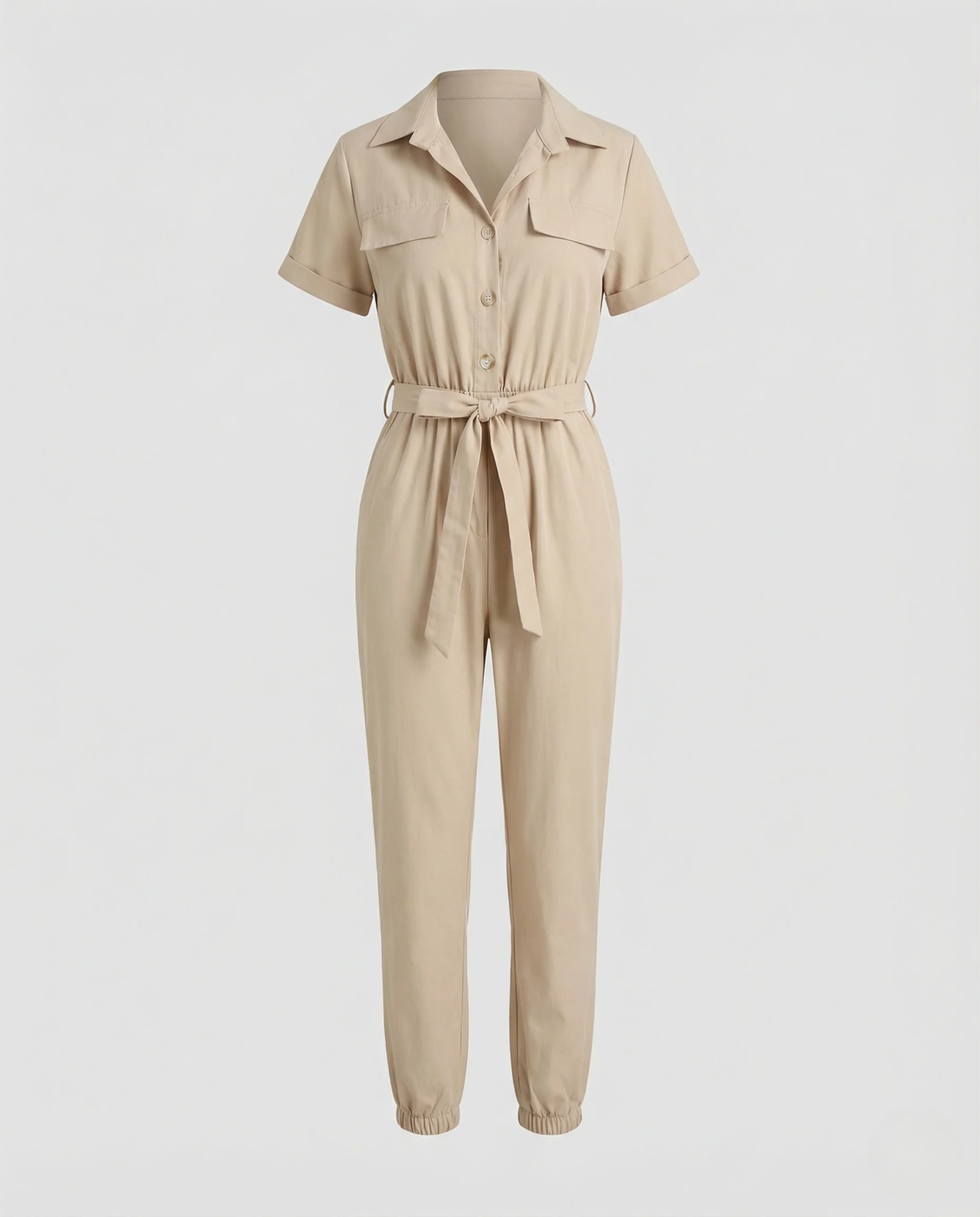 Freizeit Jumpsuit Damen kurzarm - Image 4