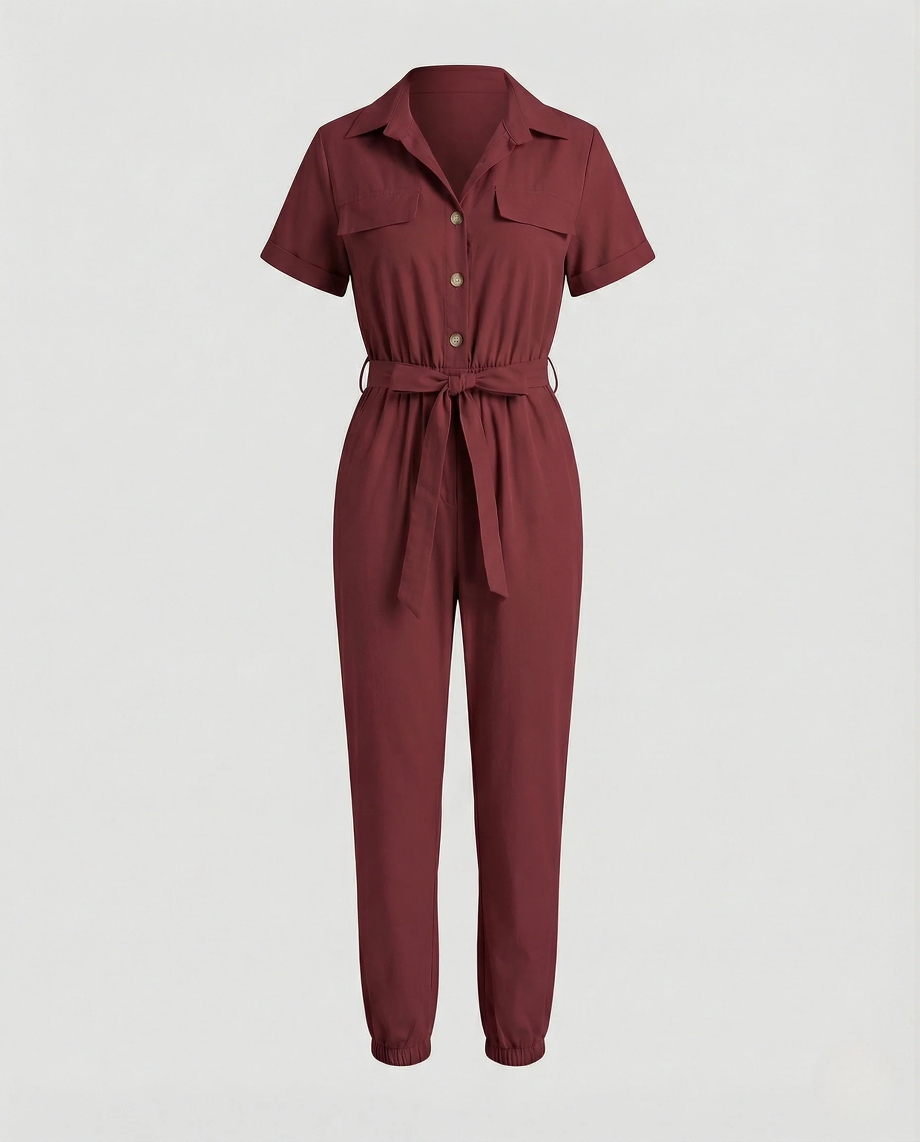 Freizeit Jumpsuit Damen kurzarm - Image 6