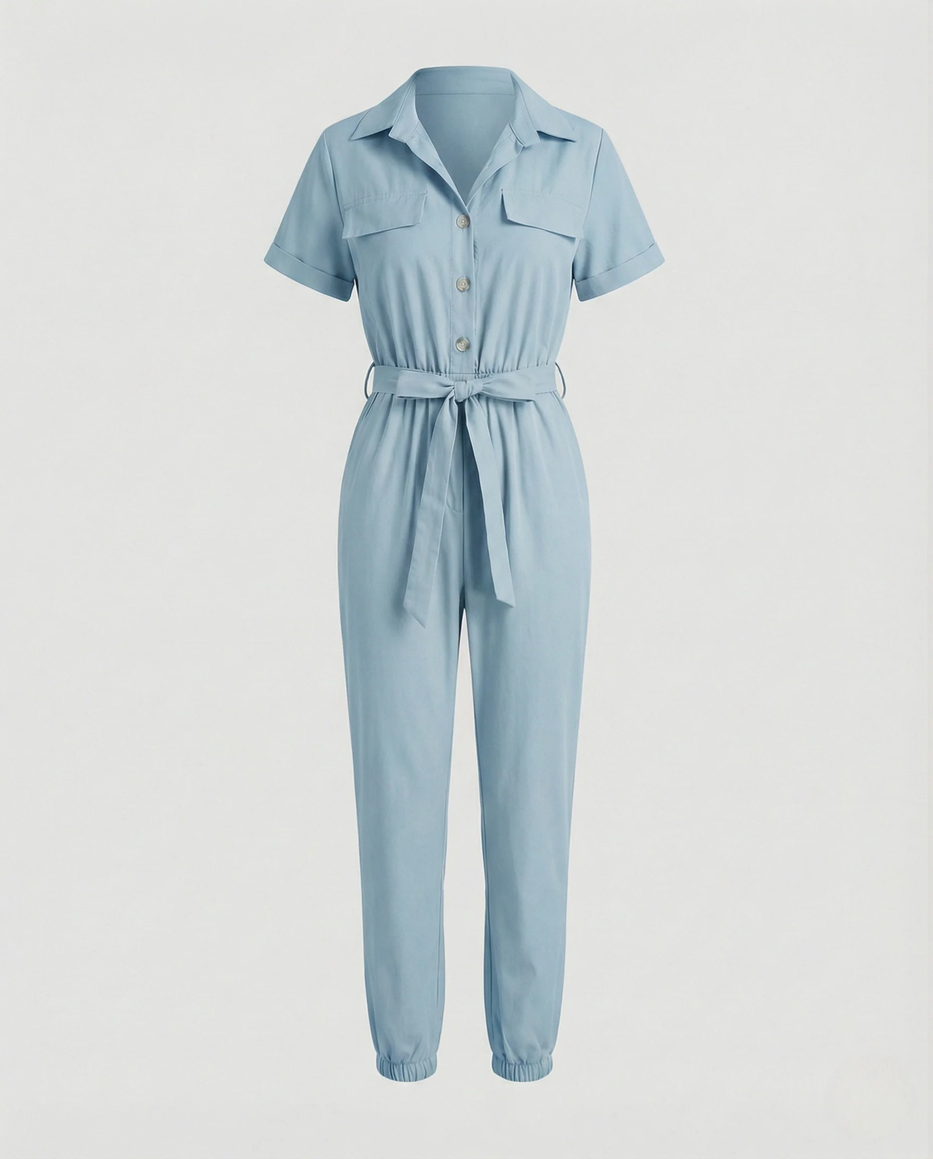 Freizeit Jumpsuit Damen kurzarm - Image 7