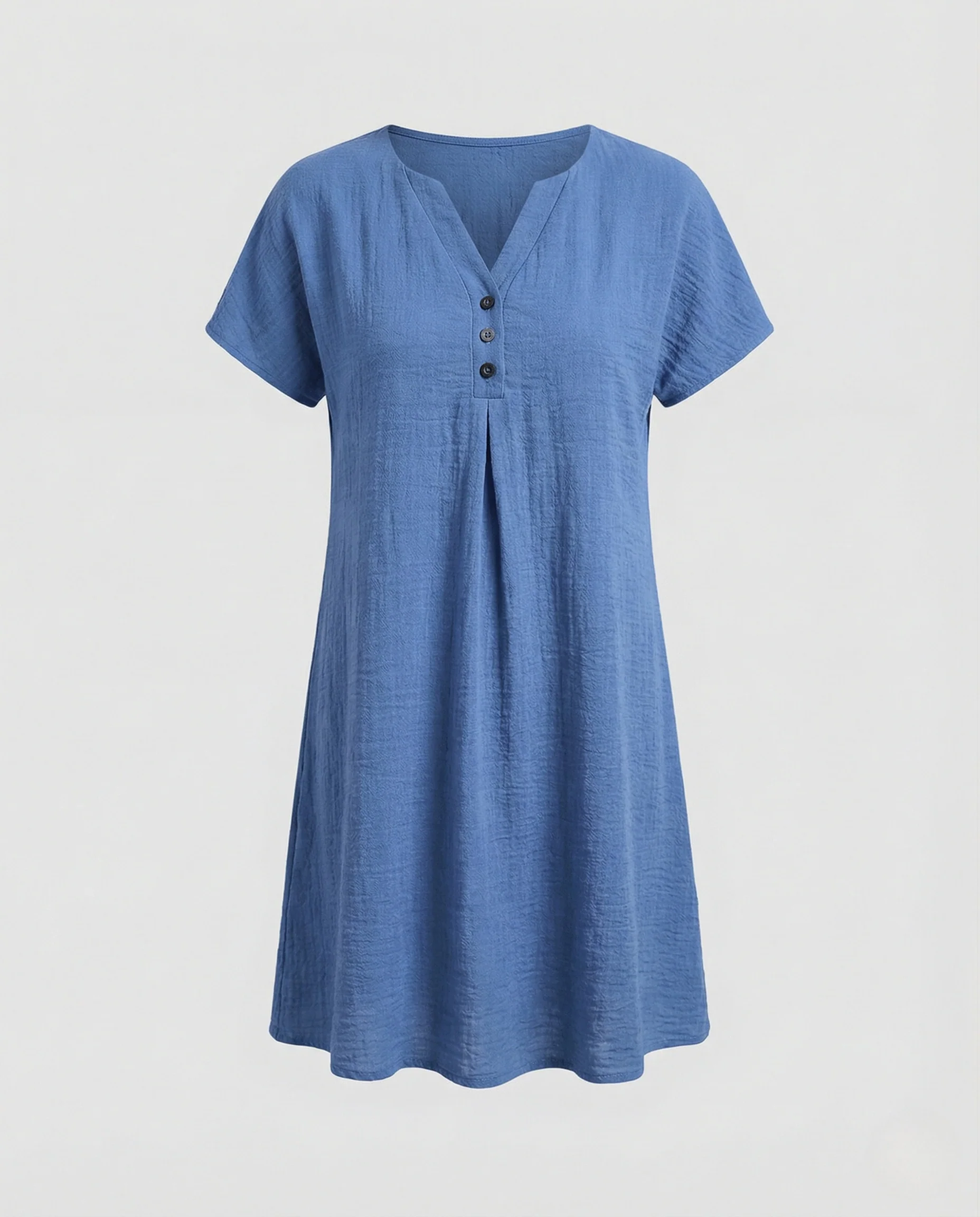 Damen Freizeitkleid Kurz V-Ausschnitt - Image 5