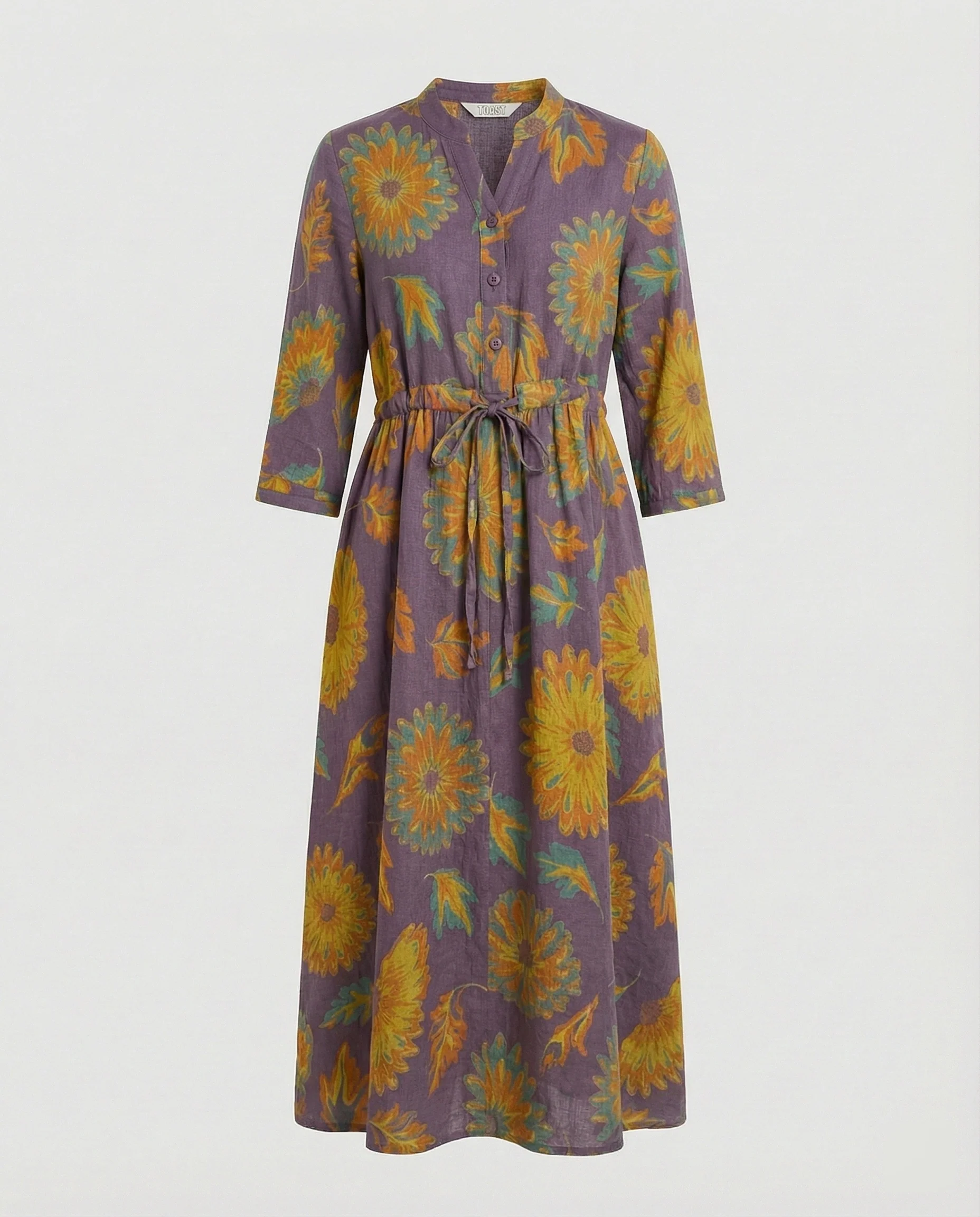 Maxikleid Damen Lässig mit Tunnelzug - Image 11