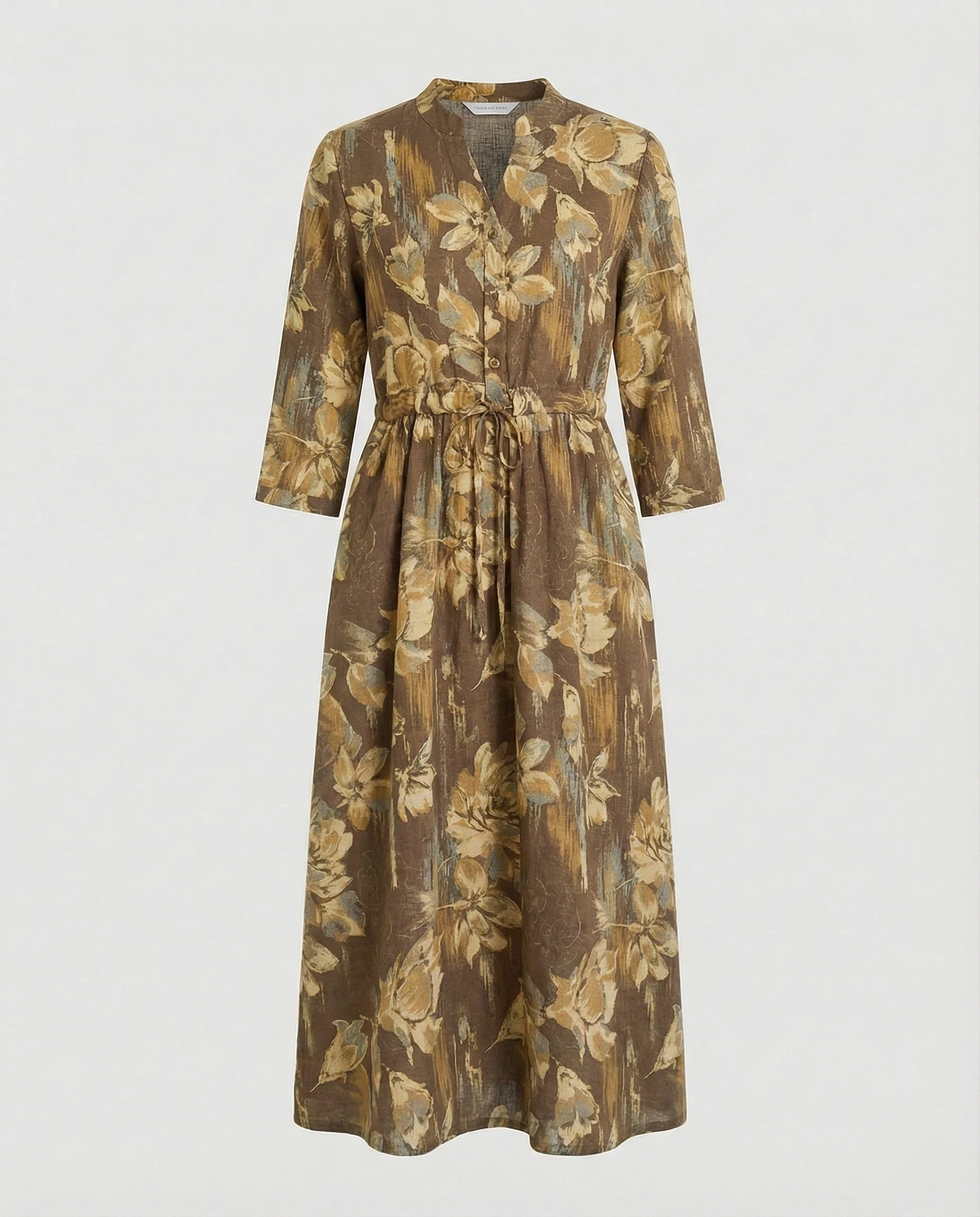Maxikleid Damen Lässig mit Tunnelzug - Image 5