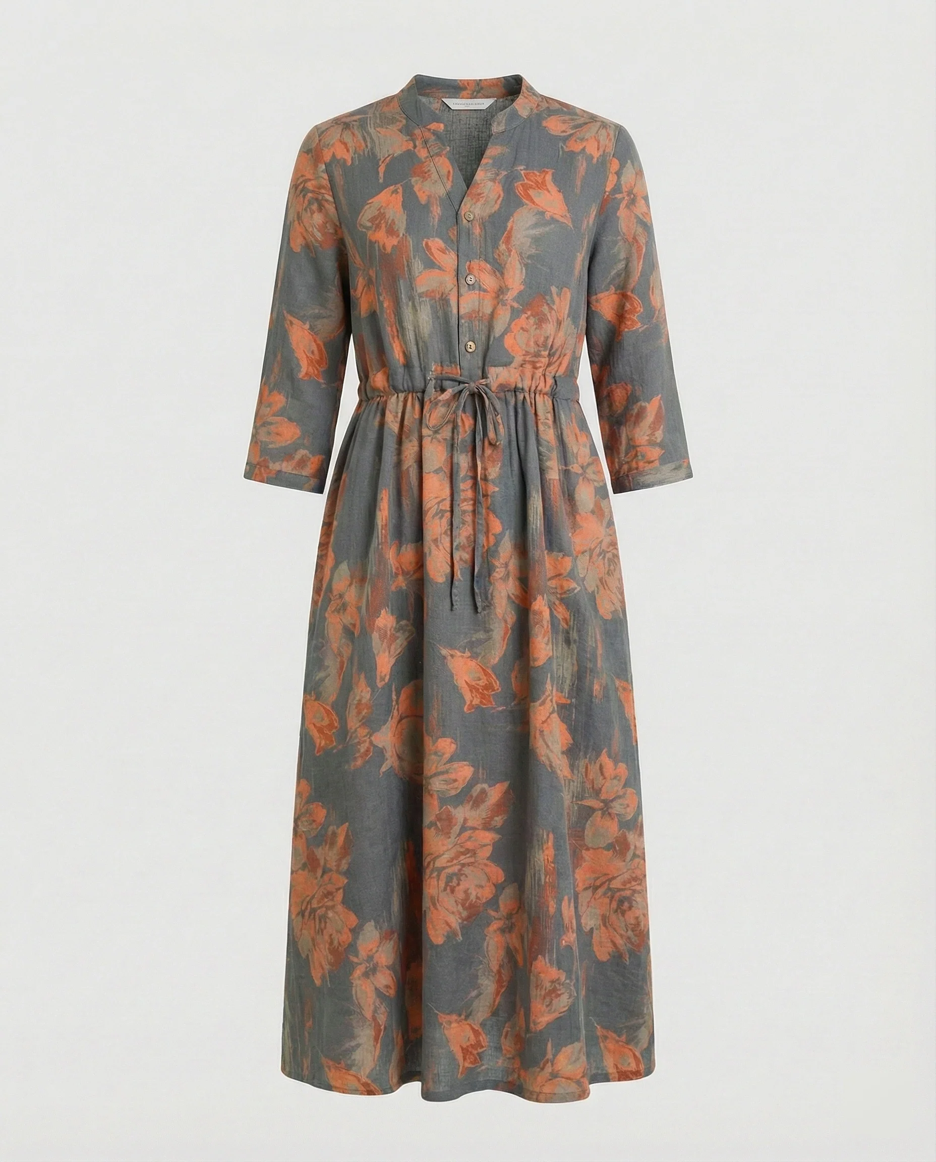 Maxikleid Damen Lässig mit Tunnelzug - Image 6
