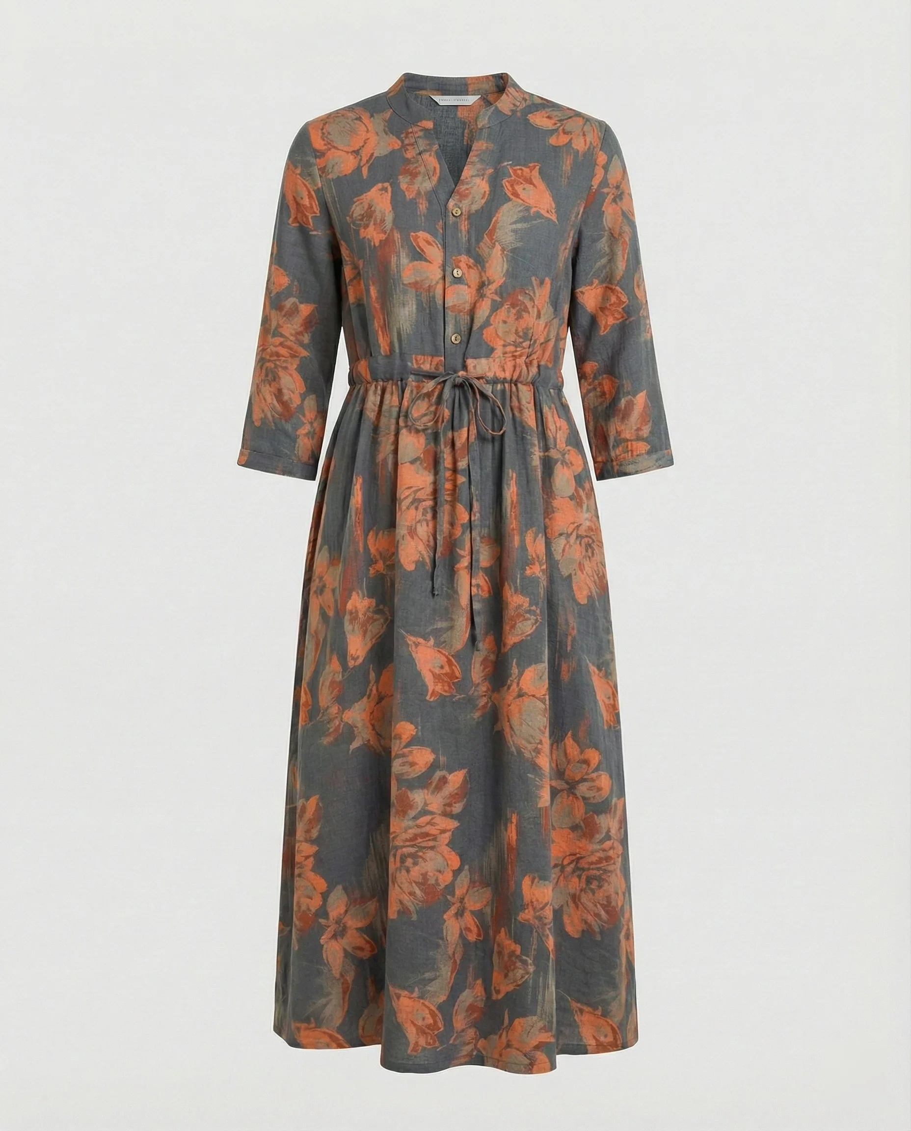 Maxikleid Damen Lässig mit Tunnelzug - Image 7