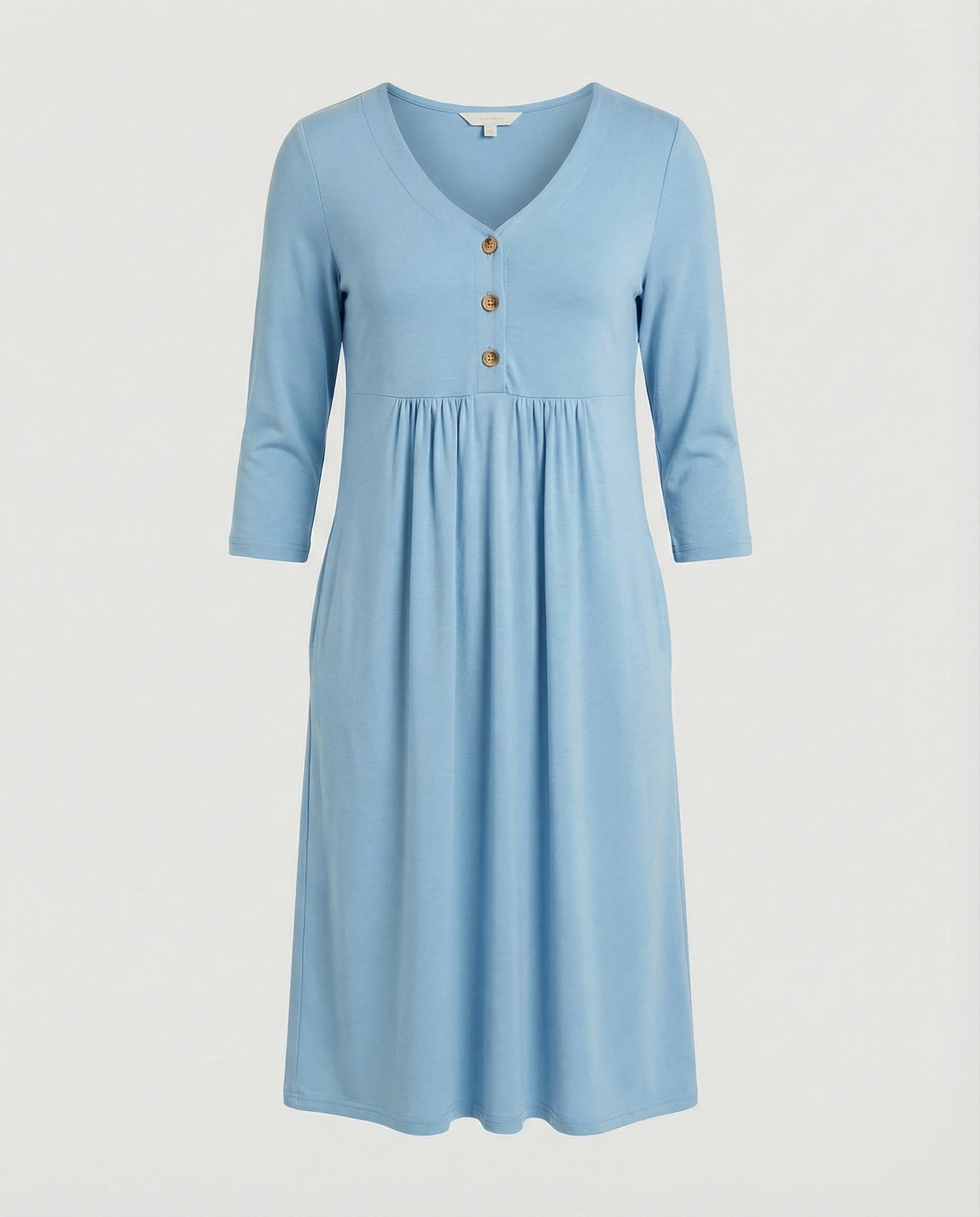 Damen Midikleid Empire V-Ausschnitt - Image 7