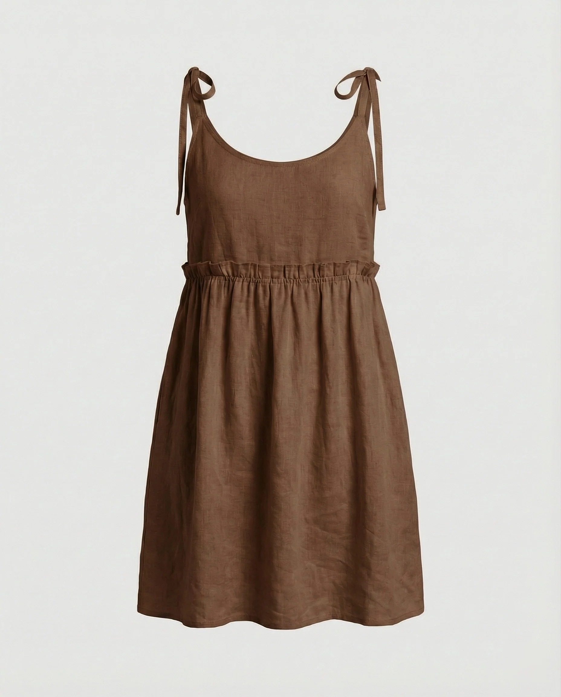 Damen Babydoll Sommerkleid mit Trägern - Image 5