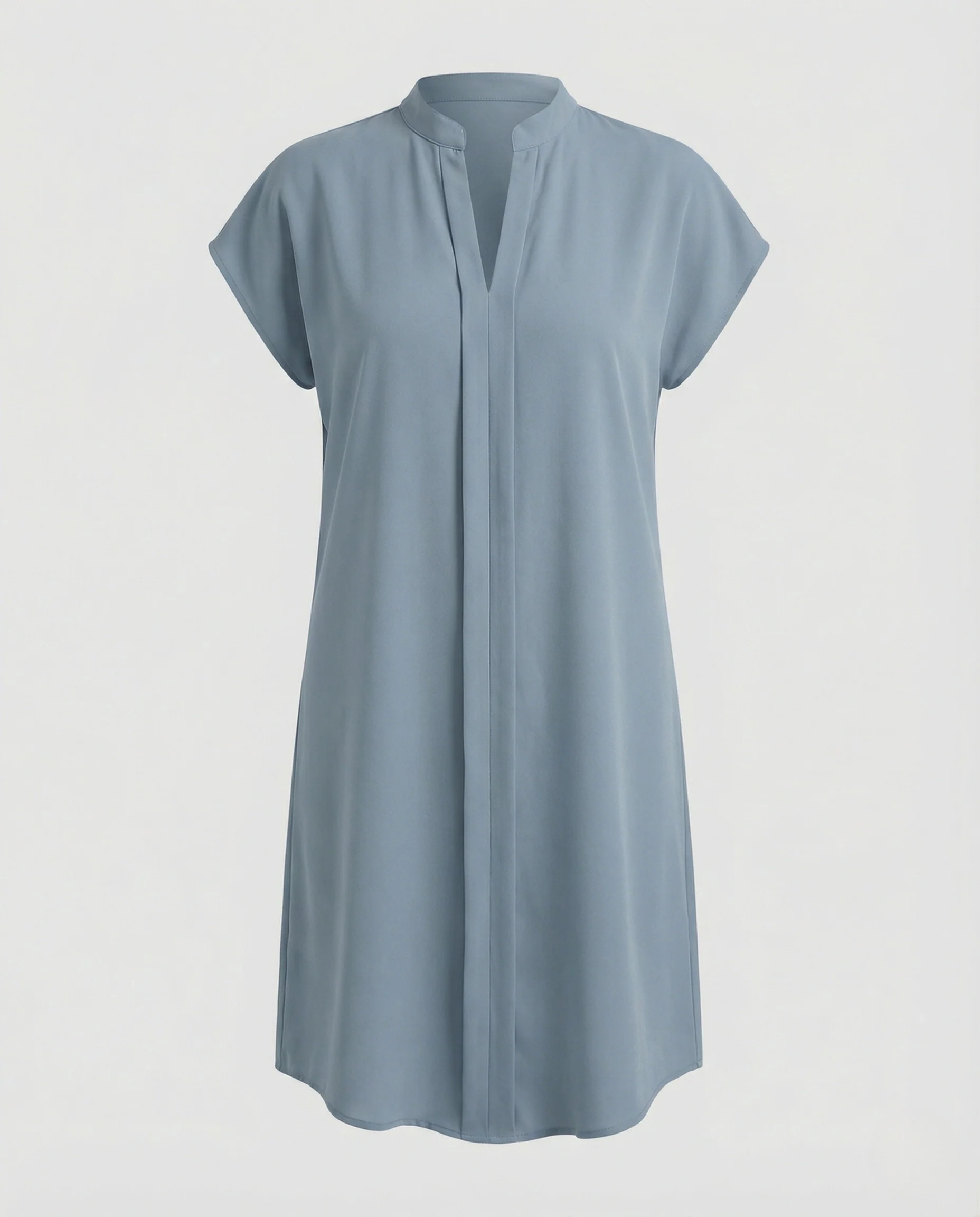 Damen Freizeitkleid Tunika V-Ausschnitt - Image 5