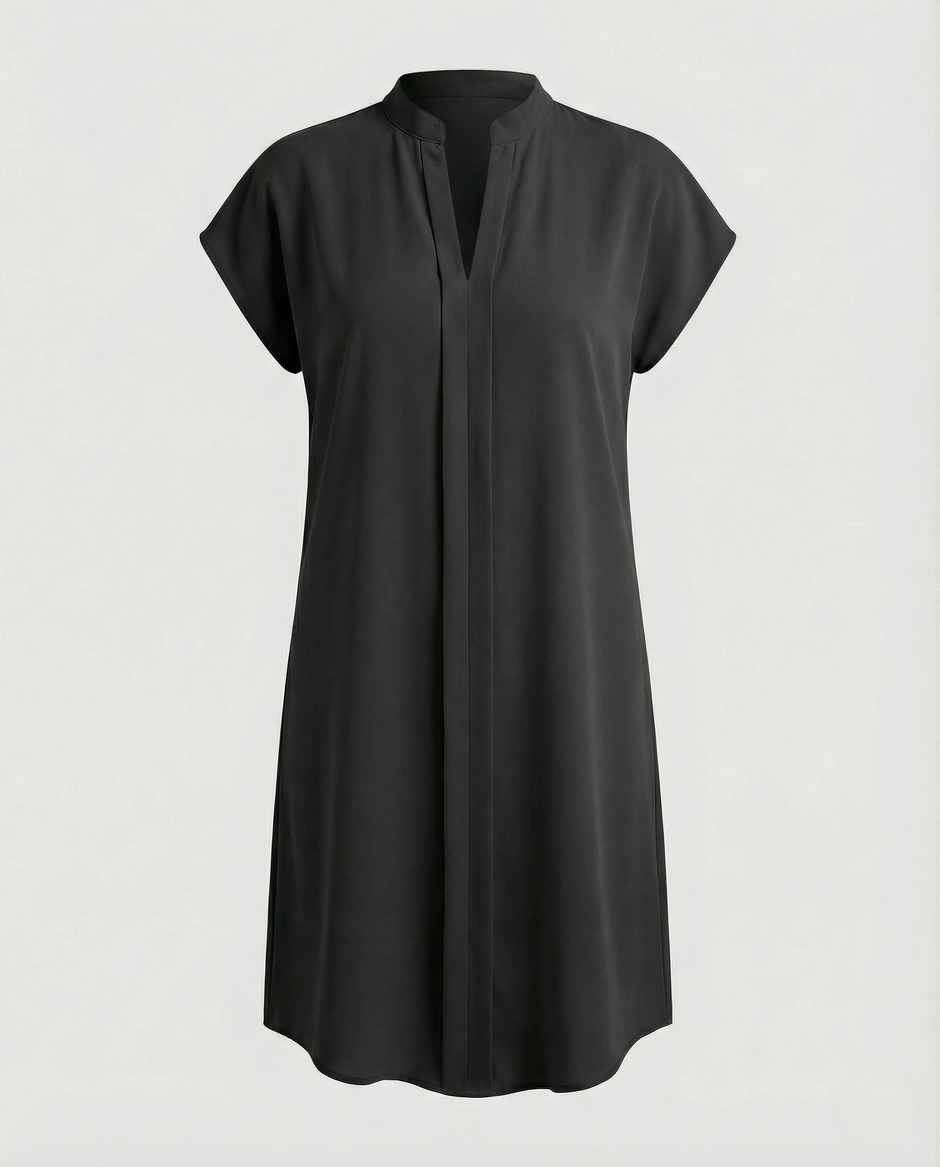 Damen Freizeitkleid Tunika V-Ausschnitt - Image 6