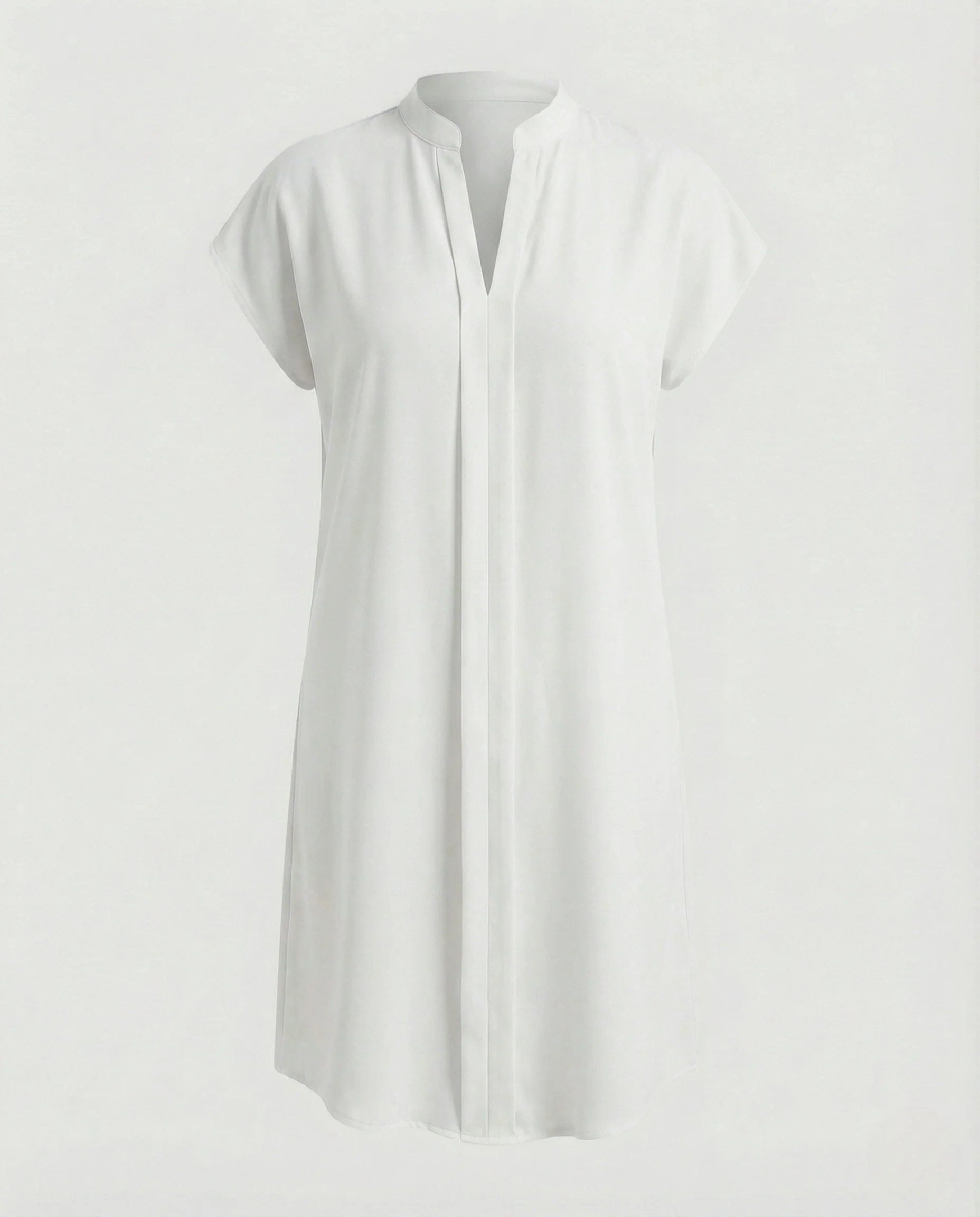 Damen Freizeitkleid Tunika V-Ausschnitt - Image 8