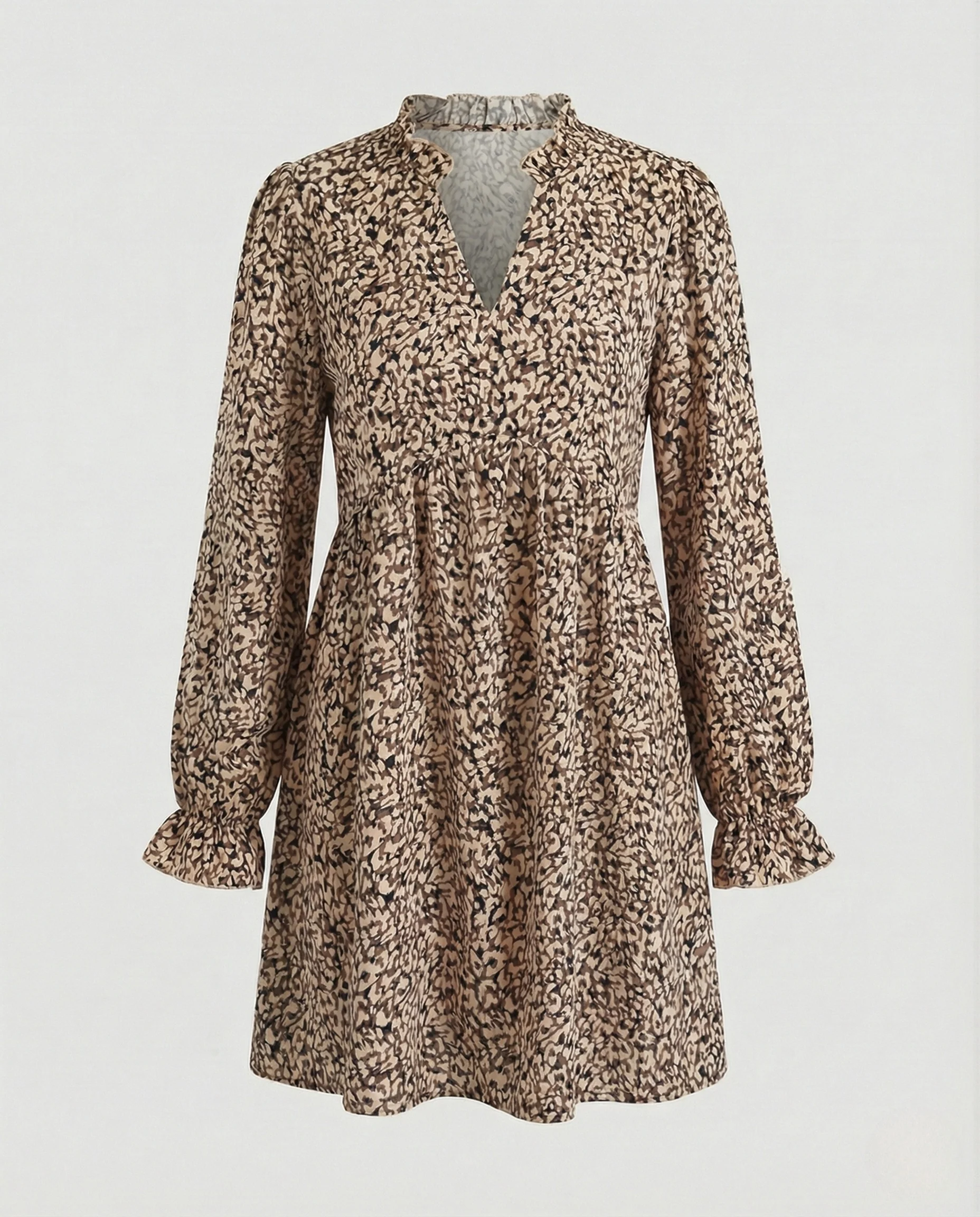 Damen Freizeitkleid Tunika Mini - Image 6