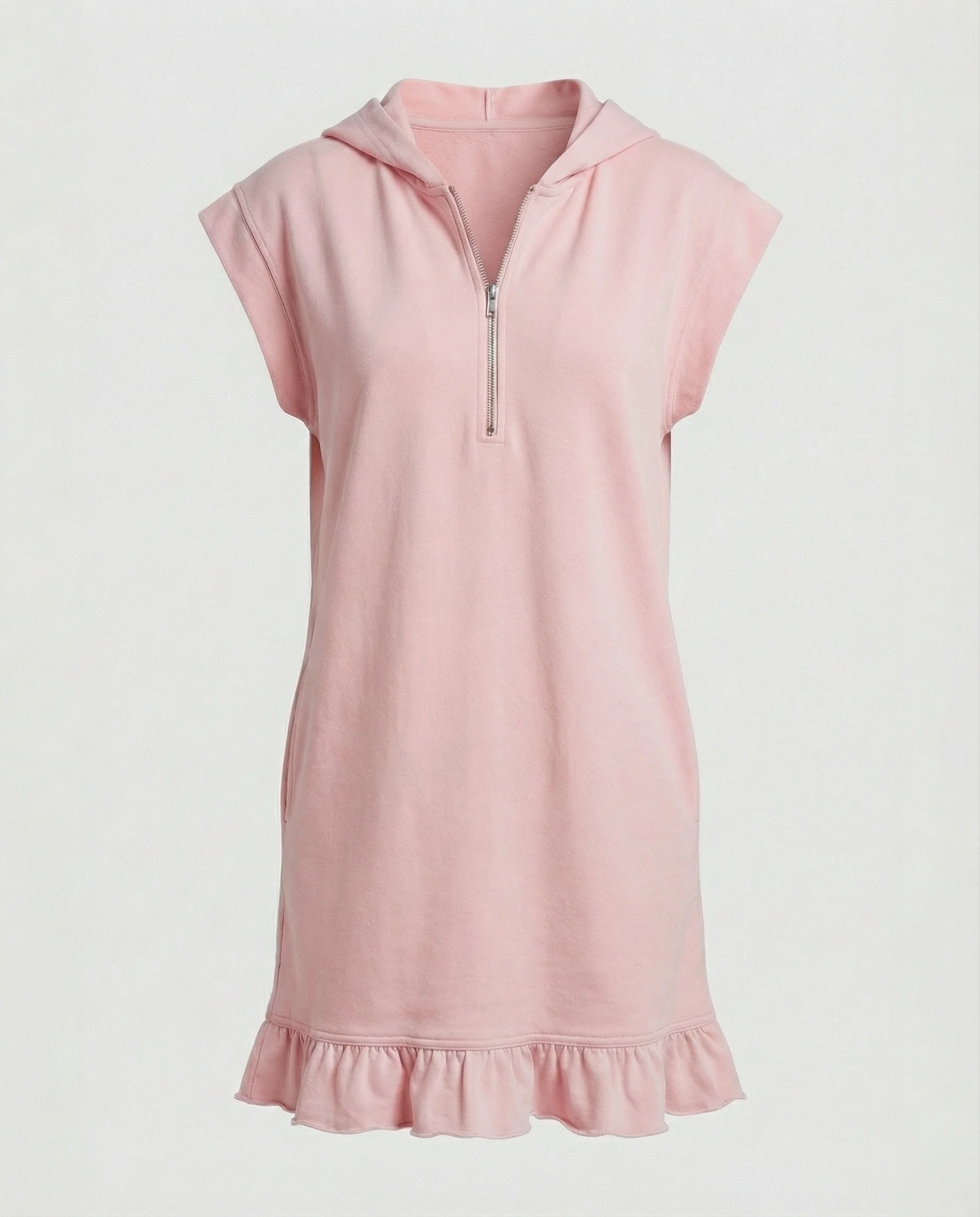 Damen Hemdkleid Midi mit Reißverschluss - Image 8