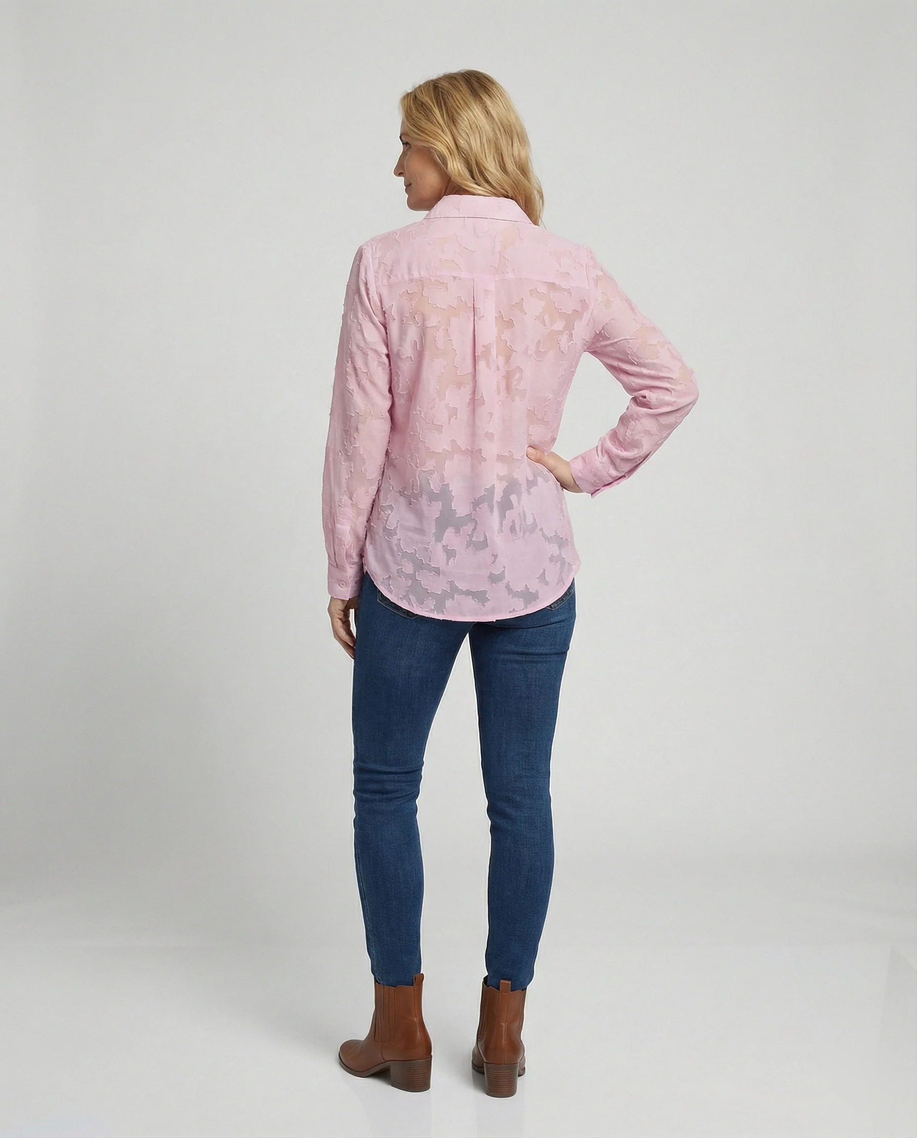 Damen Bluse Chiffon locker - Image 3