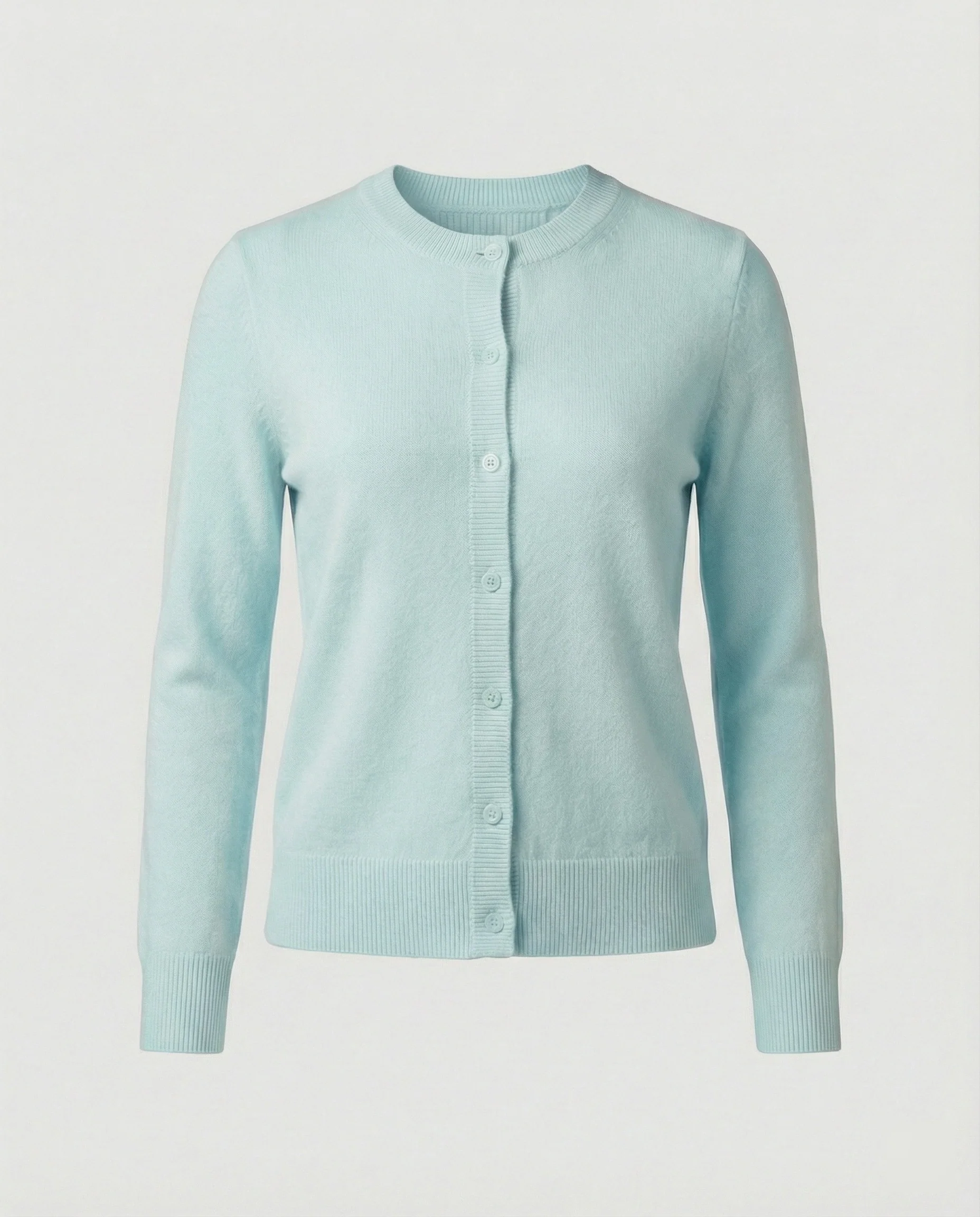 Leichte Feinstrick-Cardigan mit durchgehender Knopfleiste, überschnittenen Schultern und verlängerten Rippbündchen Heidi-Mode - Image 10