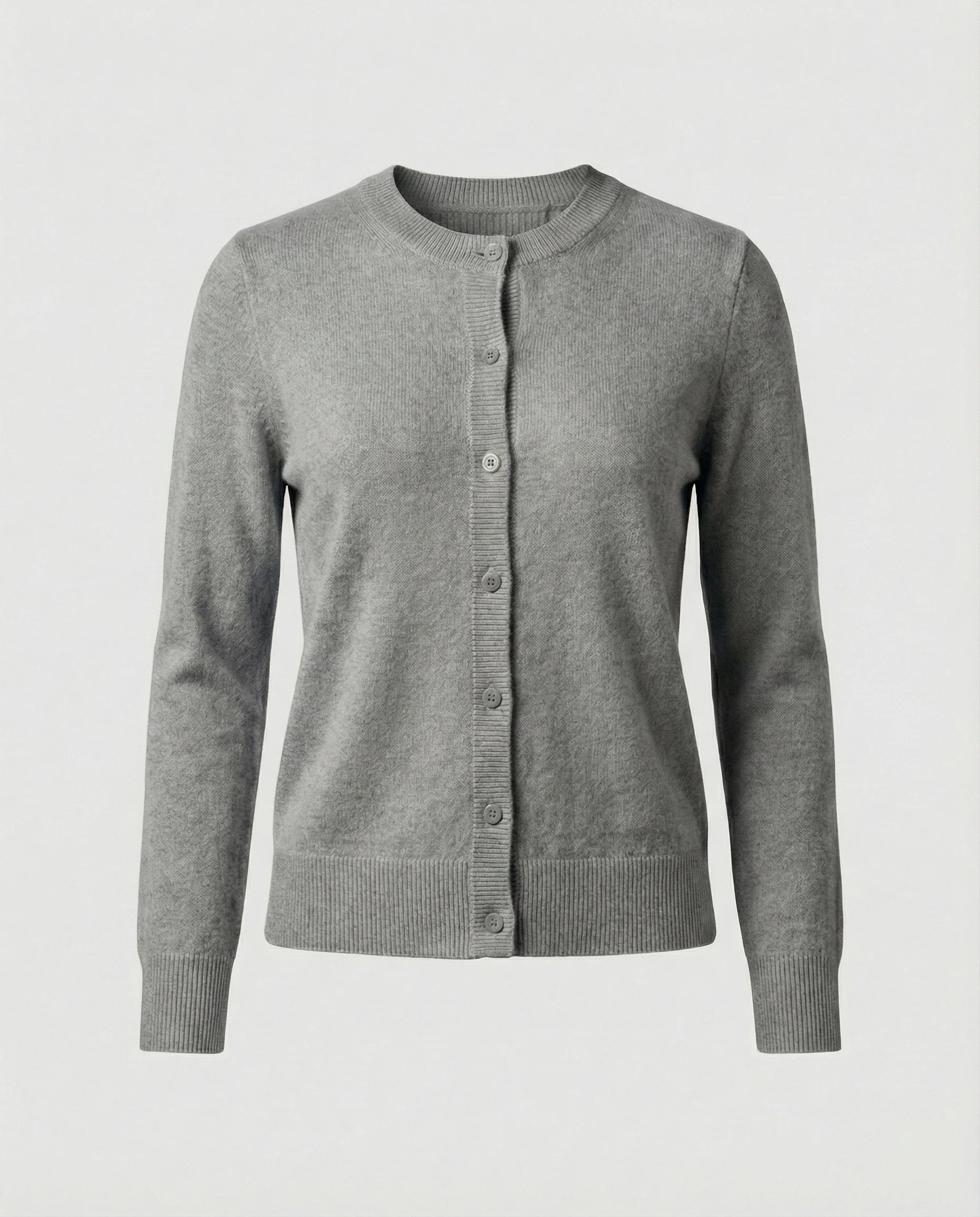 Leichte Feinstrick-Cardigan mit durchgehender Knopfleiste, überschnittenen Schultern und verlängerten Rippbündchen Heidi-Mode - Image 11