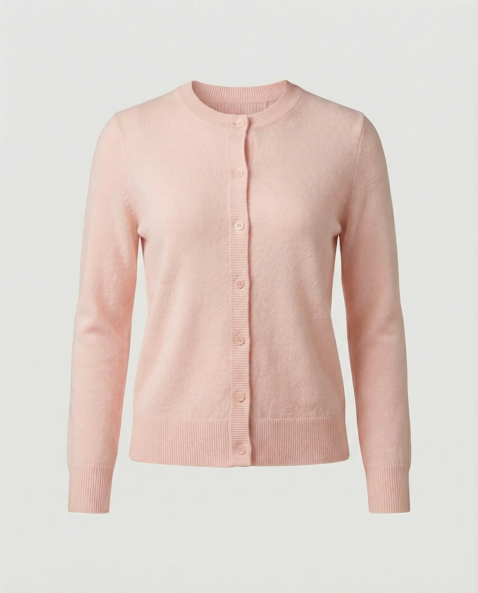 Leichte Feinstrick-Cardigan mit durchgehender Knopfleiste, überschnittenen Schultern und verlängerten Rippbündchen Heidi-Mode - Image 6