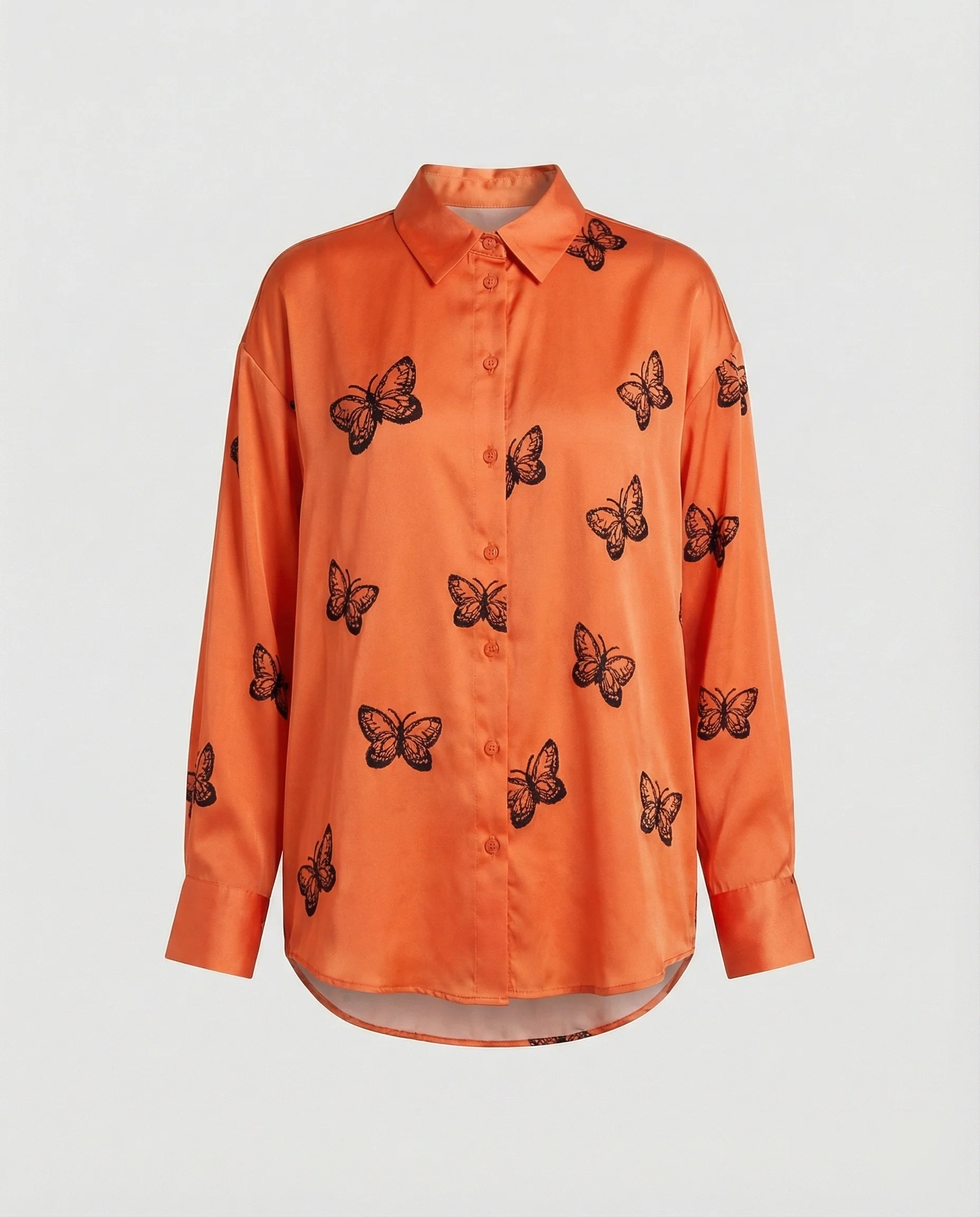 Leichte Hemdbluse Damen Aquarell Blumen - Image 36
