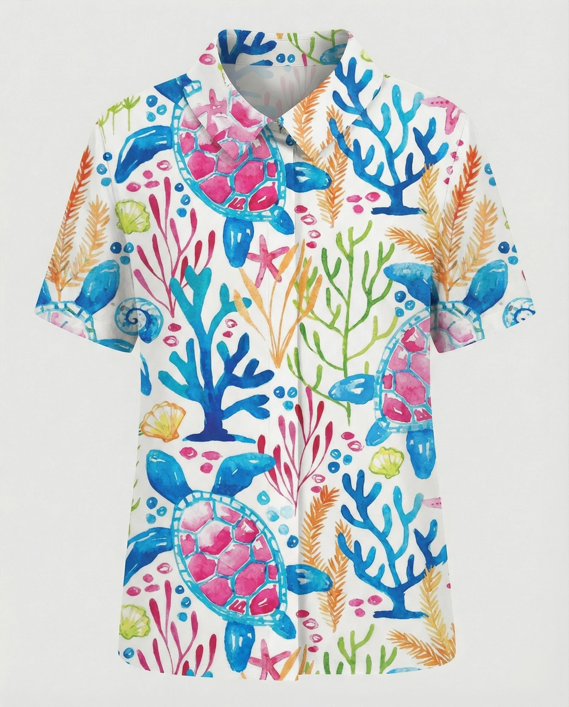 Damen Bluse Leinen Peter Pan Kragen - Image 17