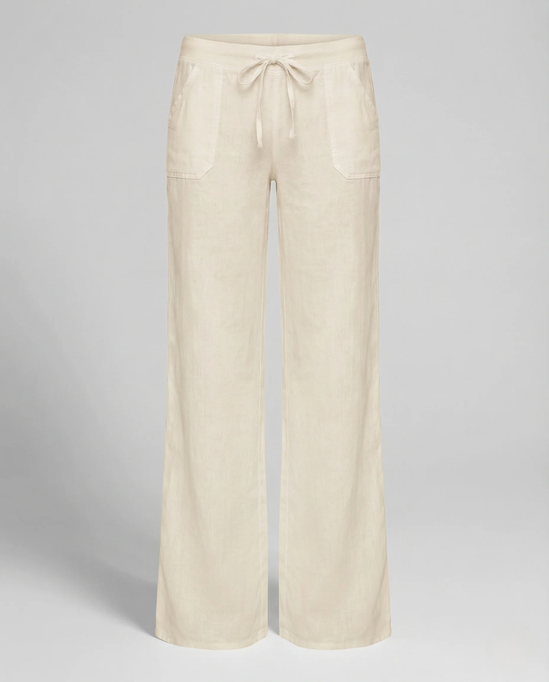 Damen Leinenhose Weit Kordelzug - Image 11
