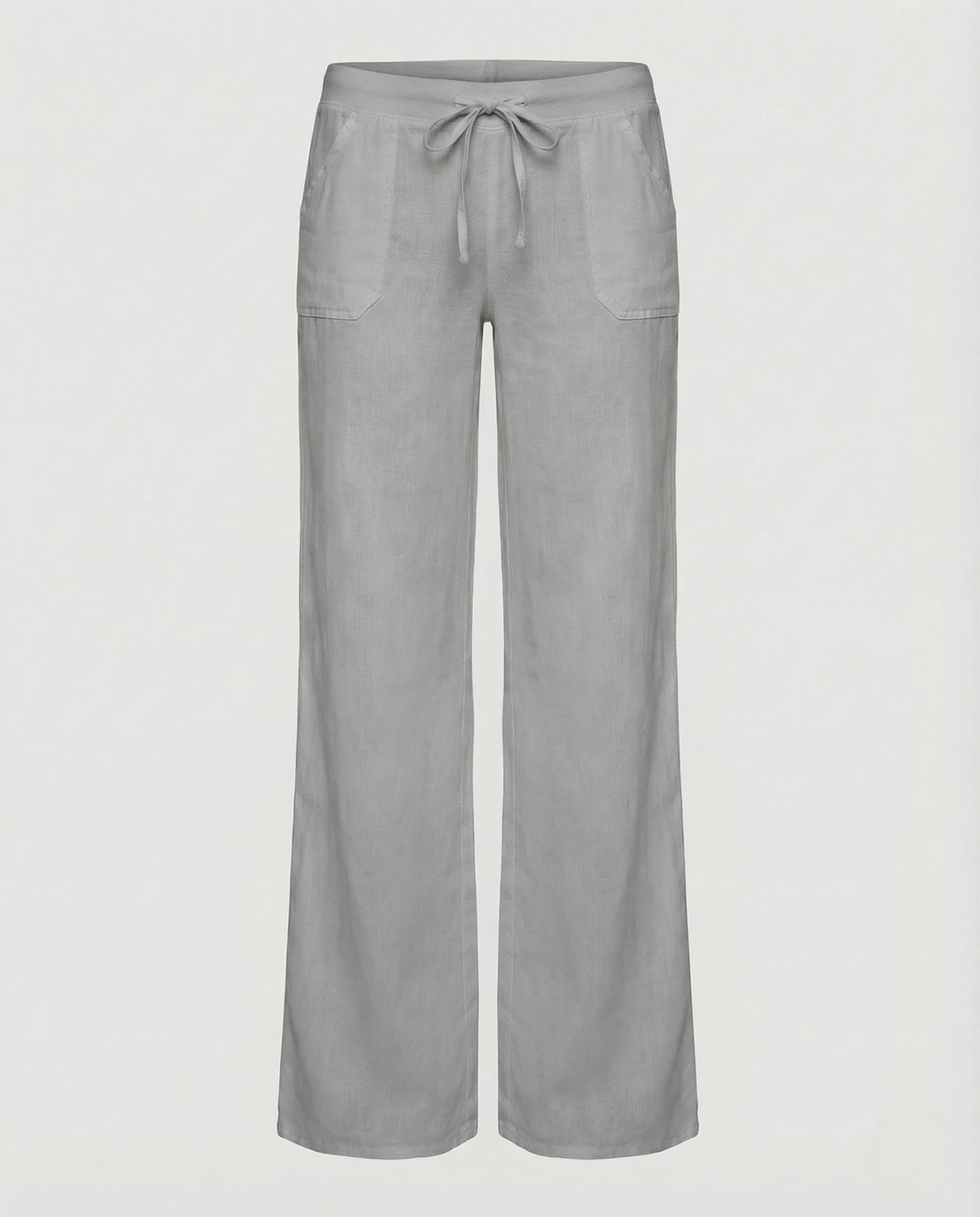 Damen Leinenhose Weit Kordelzug - Image 8
