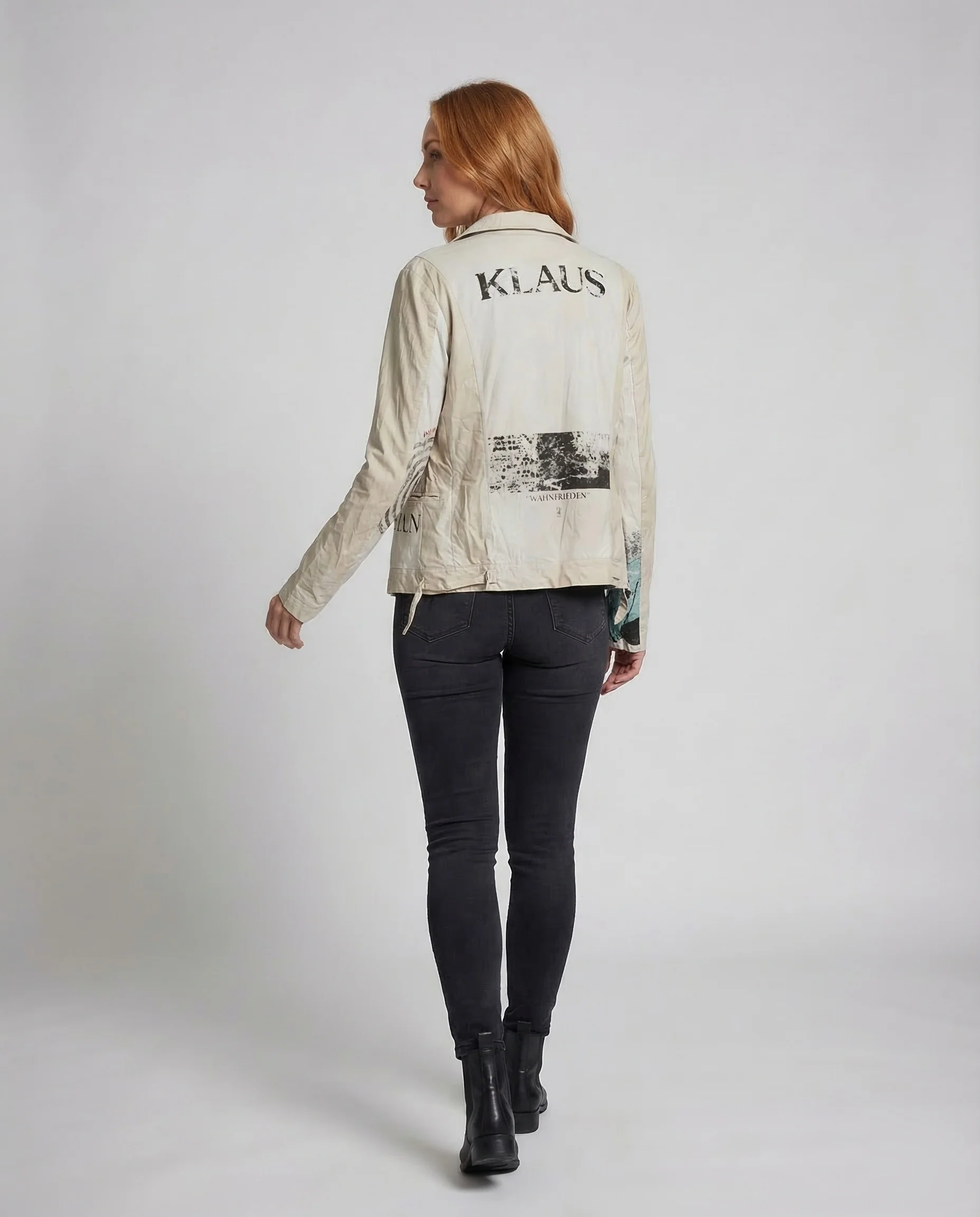 Damen Übergangsjacke Wasserfallkragen - Image 4