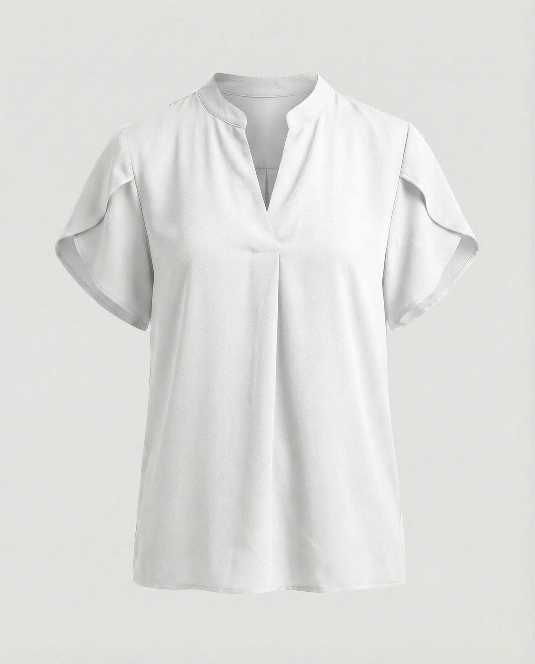 Blusentop Damen mit V-Ausschnitt und Puffärmeln - Image 8
