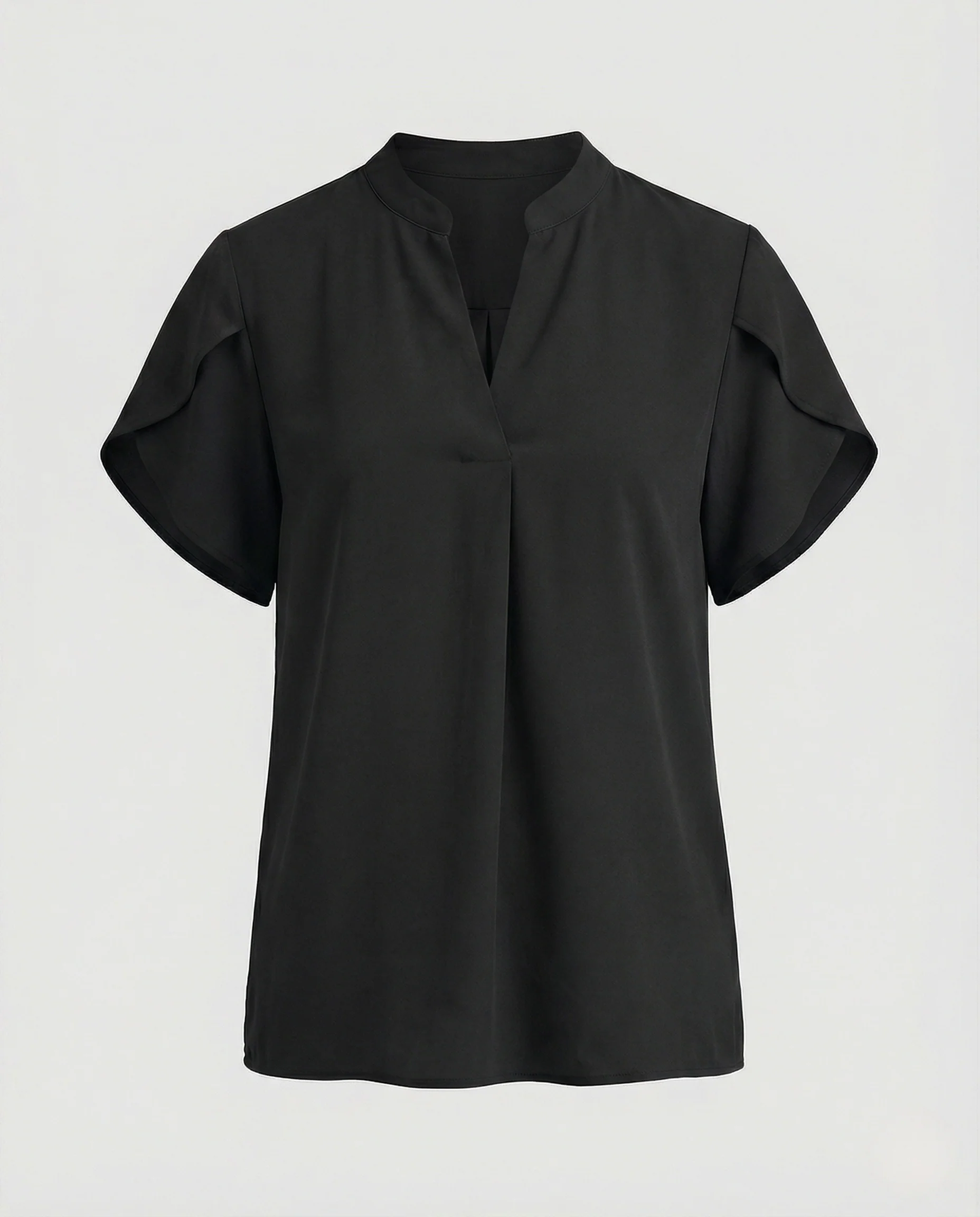 Blusentop Damen mit V-Ausschnitt und Puffärmeln - Image 9