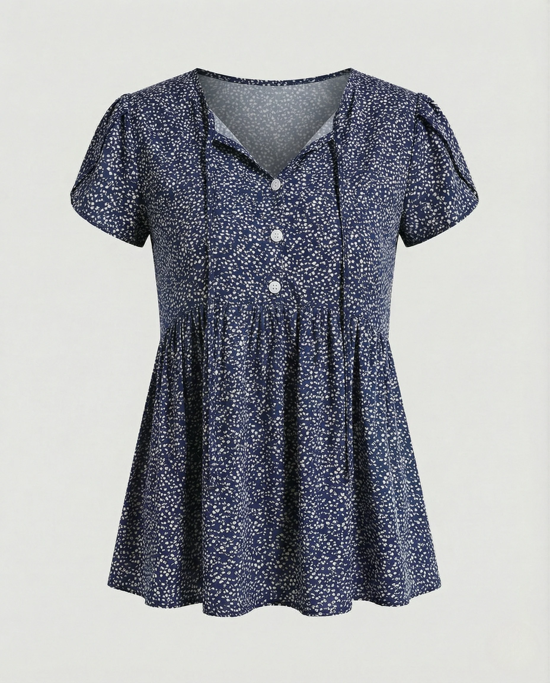 Bluse Damen Viskose Empire - Image 6