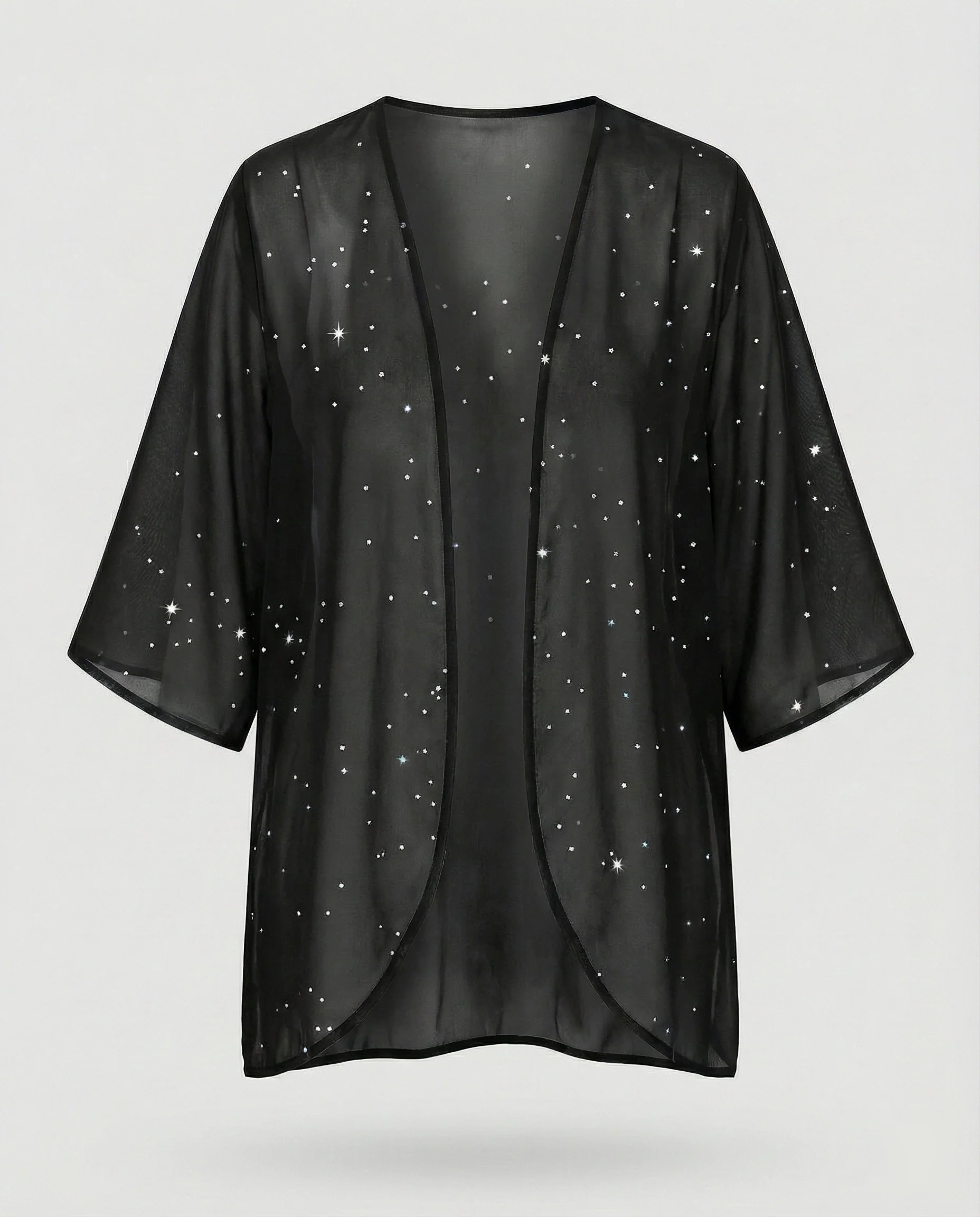 Offener Kimono Damen Floral - Image 3