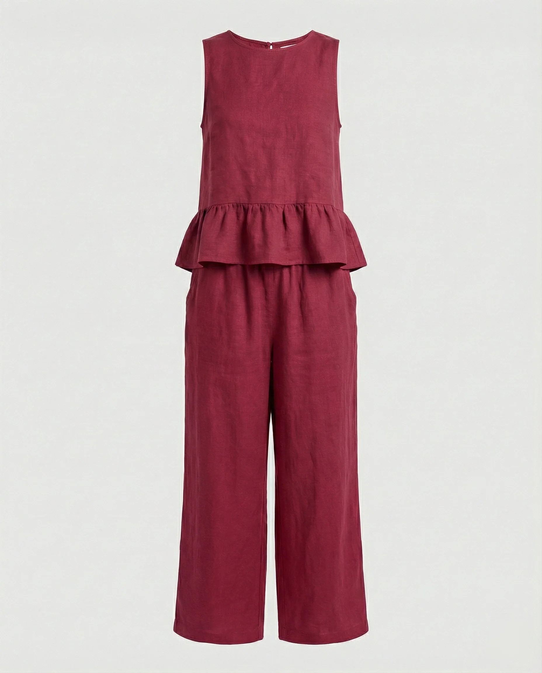 Damen Zweiteiler Set Volanttop & Palazzohose - Image 8