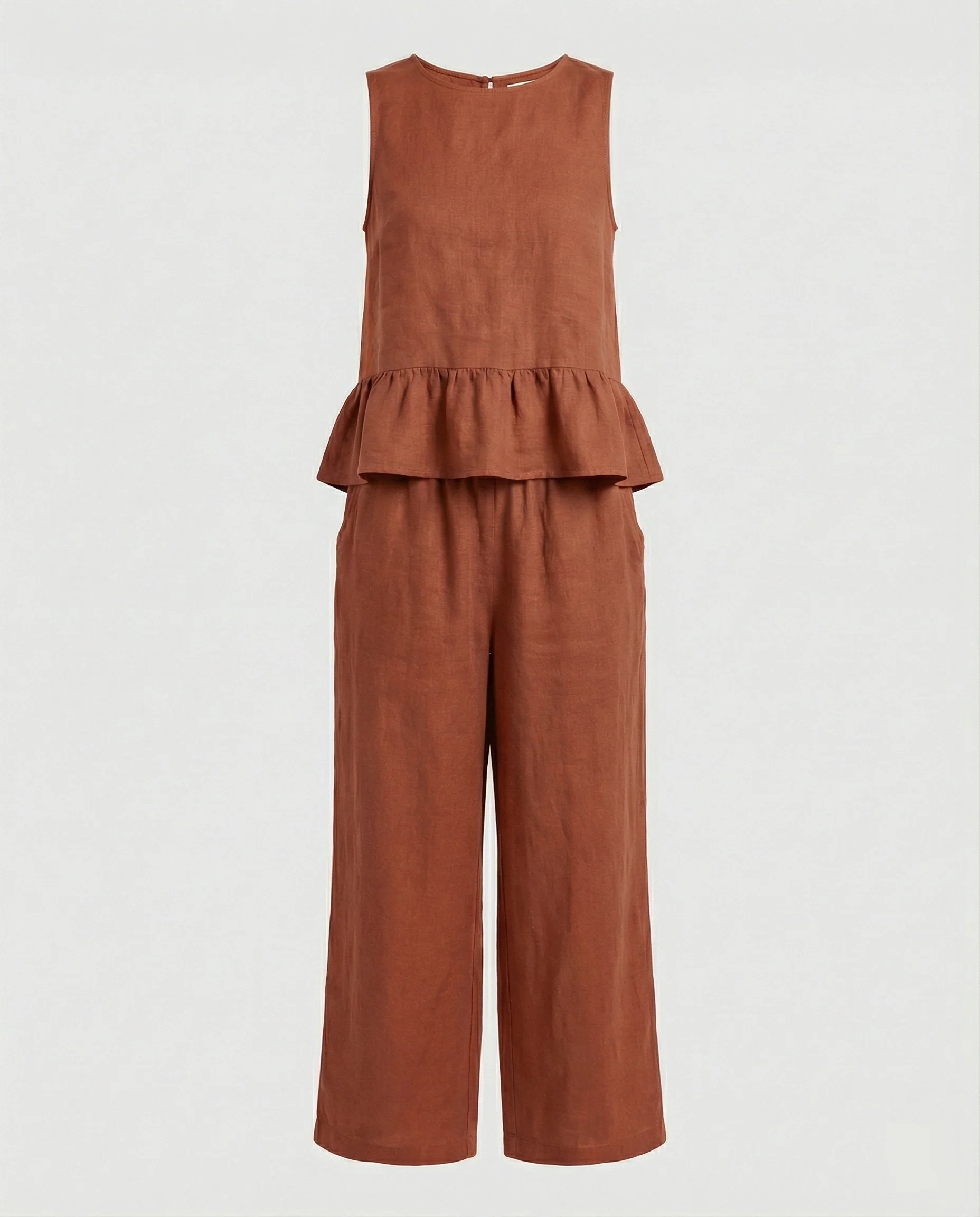 Damen Zweiteiler Set Volanttop & Palazzohose - Image 9