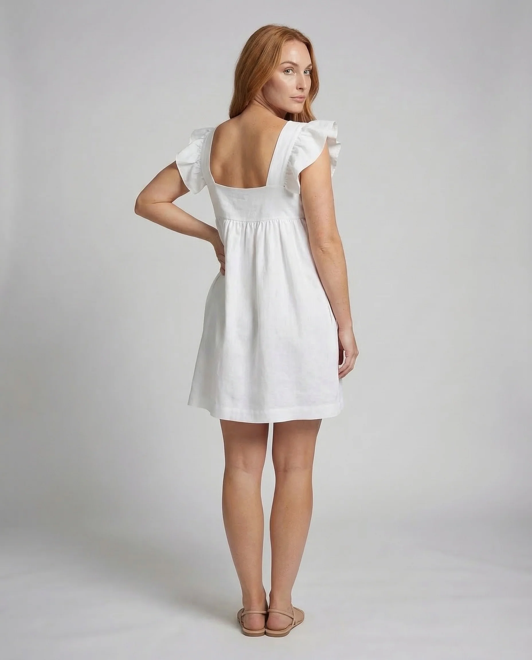 Damen Babydoll Kleid A Linie - Image 4