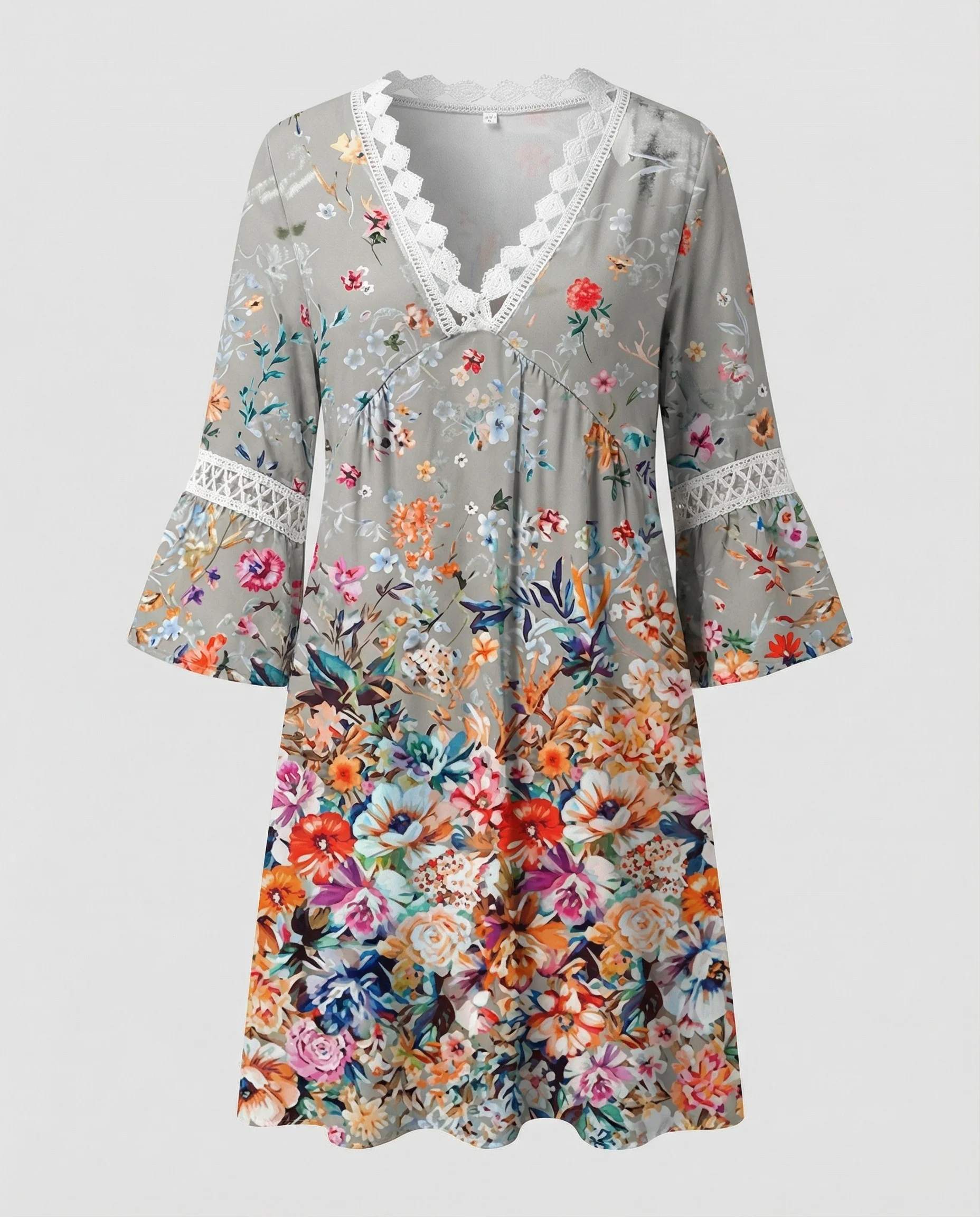 Damen Minikleid A-Linie floral - Image 2