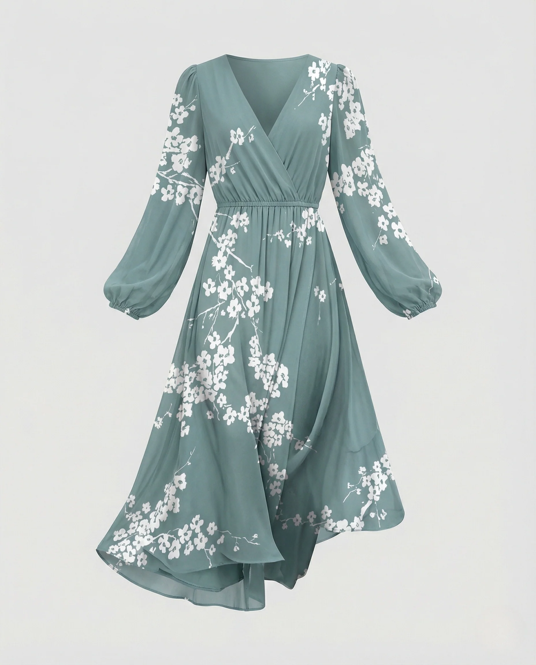 Damen Midikleid Chiffon elegant - Image 5