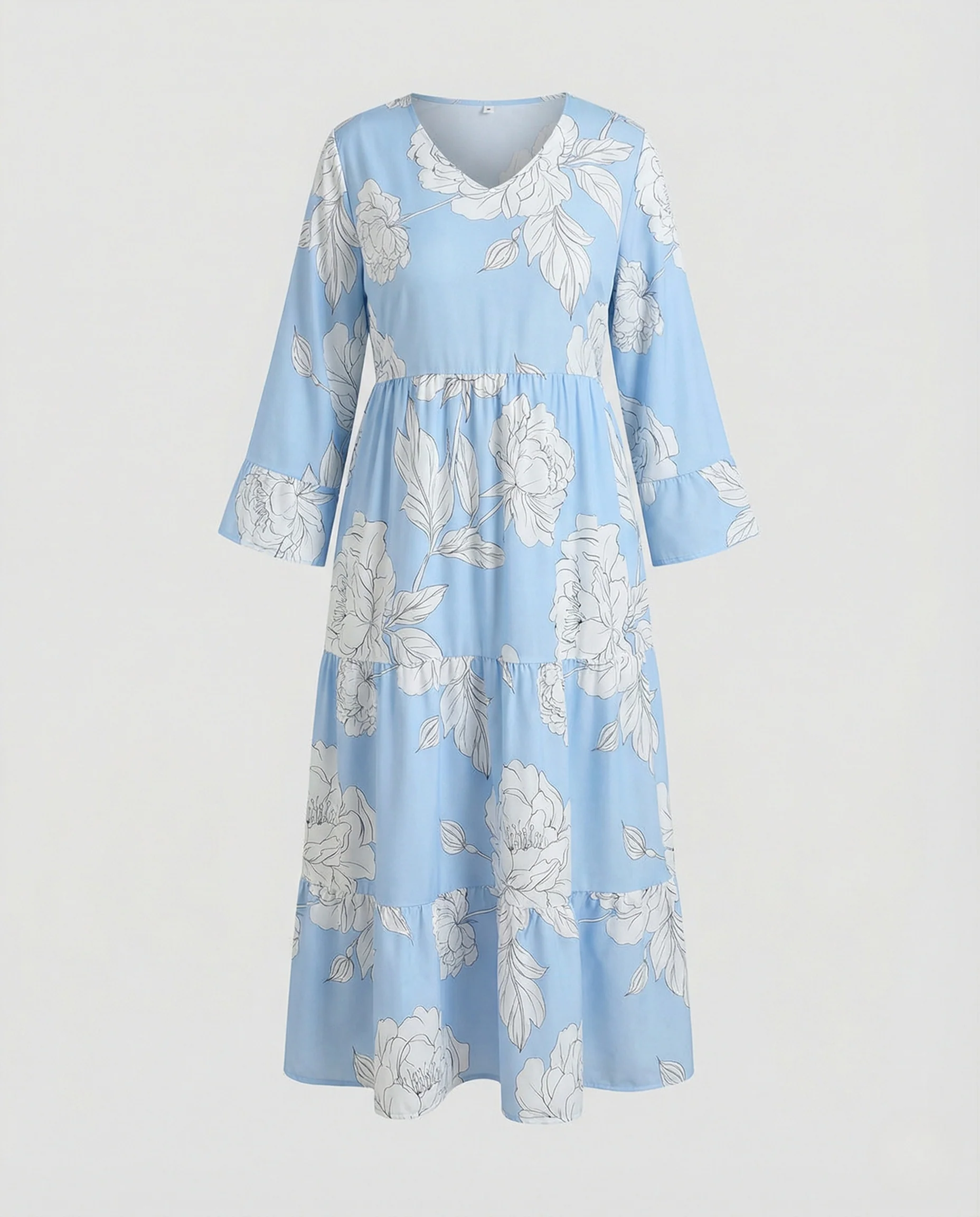 Damen Maxikleid Sommer Empire - Image 4