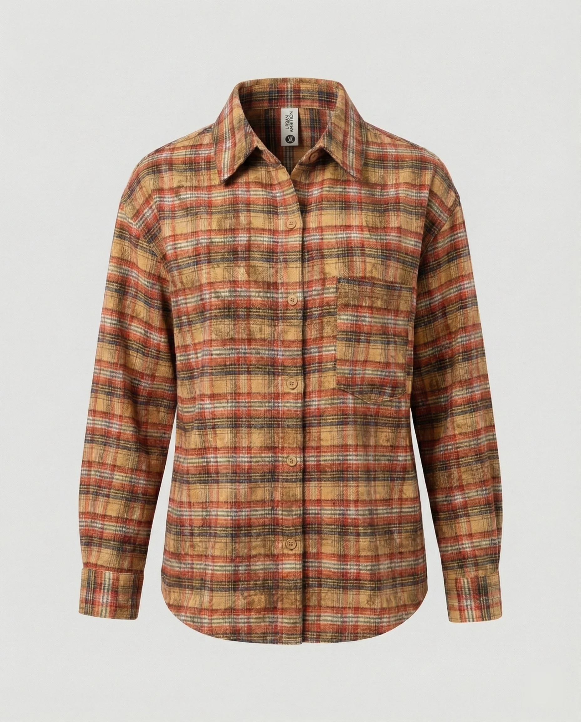 Damen Hemd Oversize Karo - Image 2