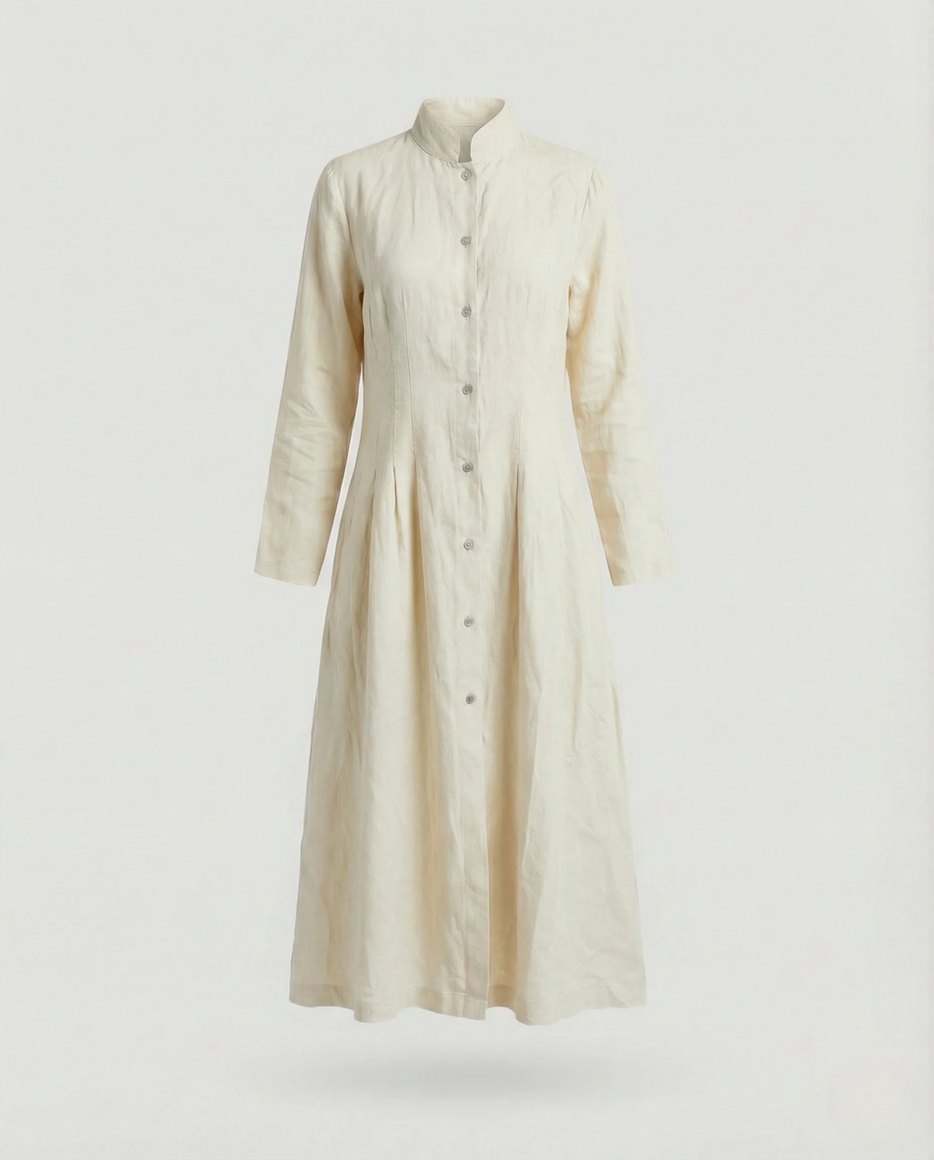 Damen Midikleid Leinen Sommer - Image 10