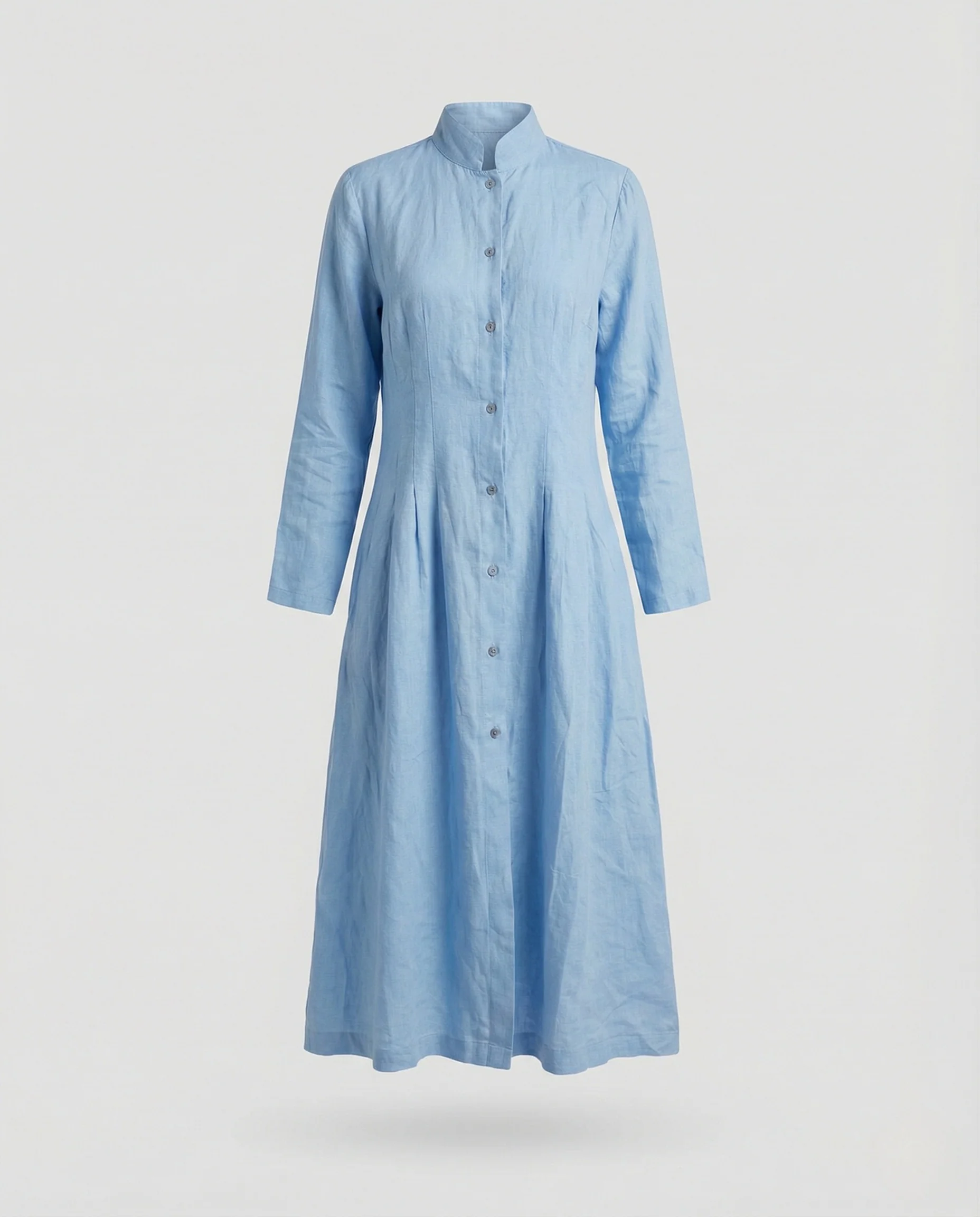 Damen Midikleid Leinen Sommer - Image 5