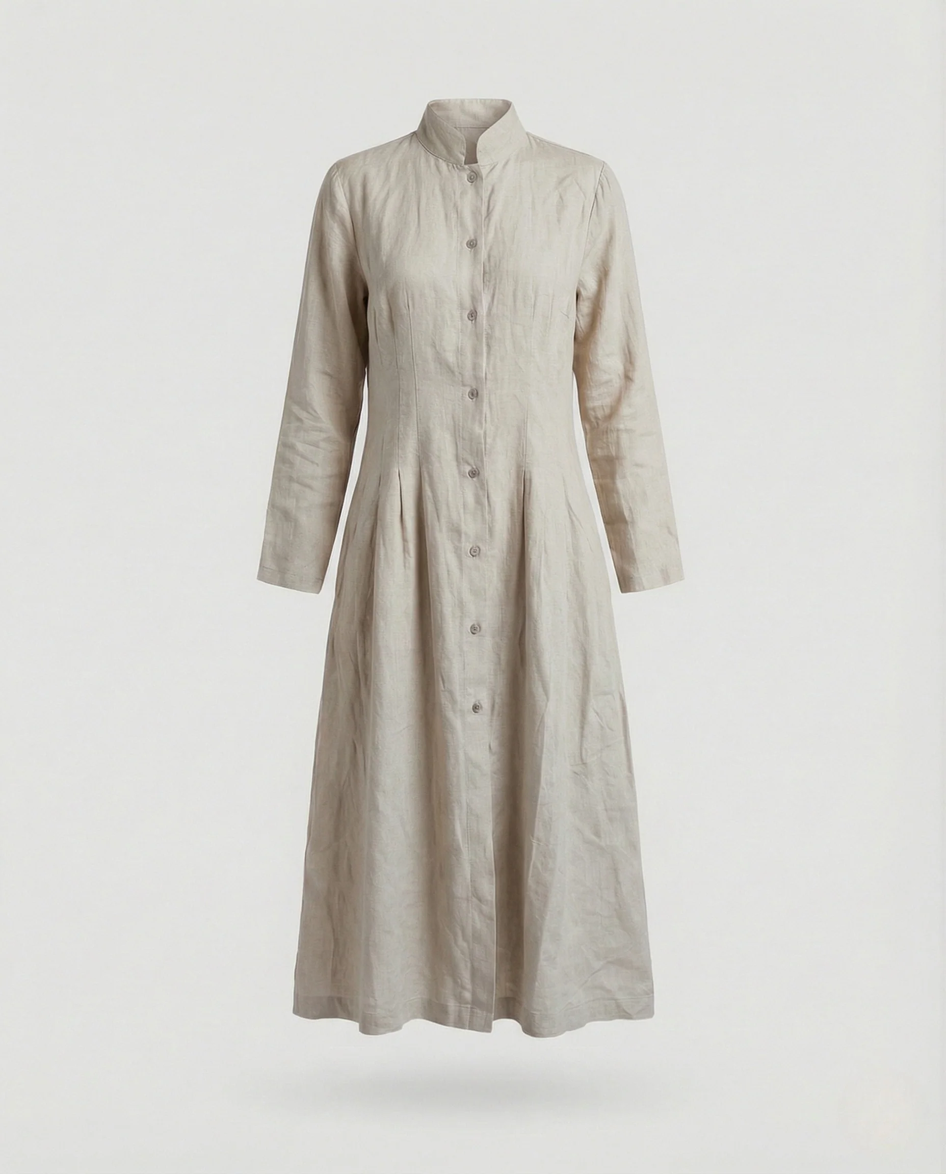 Damen Midikleid Leinen Sommer - Image 6