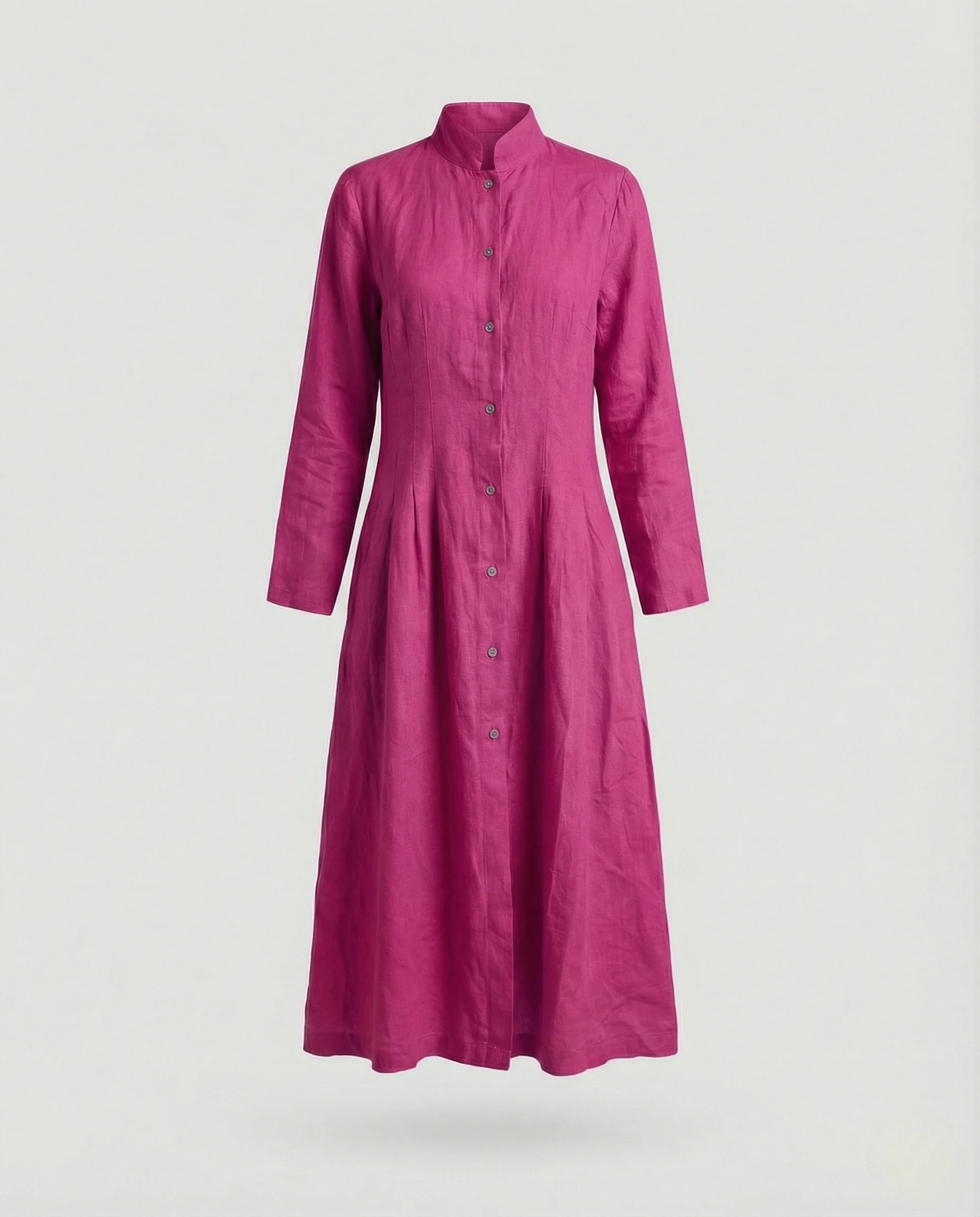 Damen Midikleid Leinen Sommer - Image 9