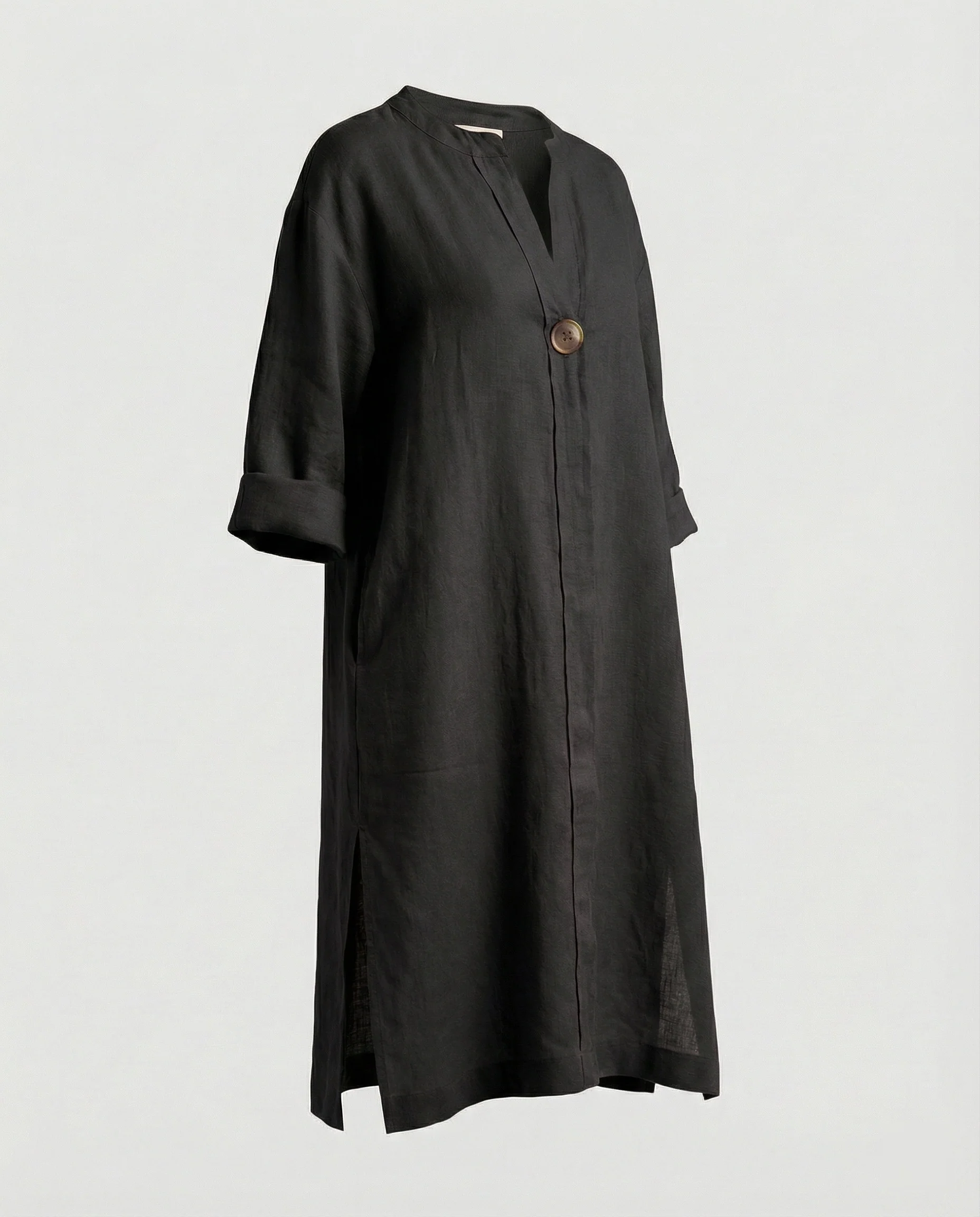 Leinen Freizeitkleid Damen Tunikakleid - Image 12
